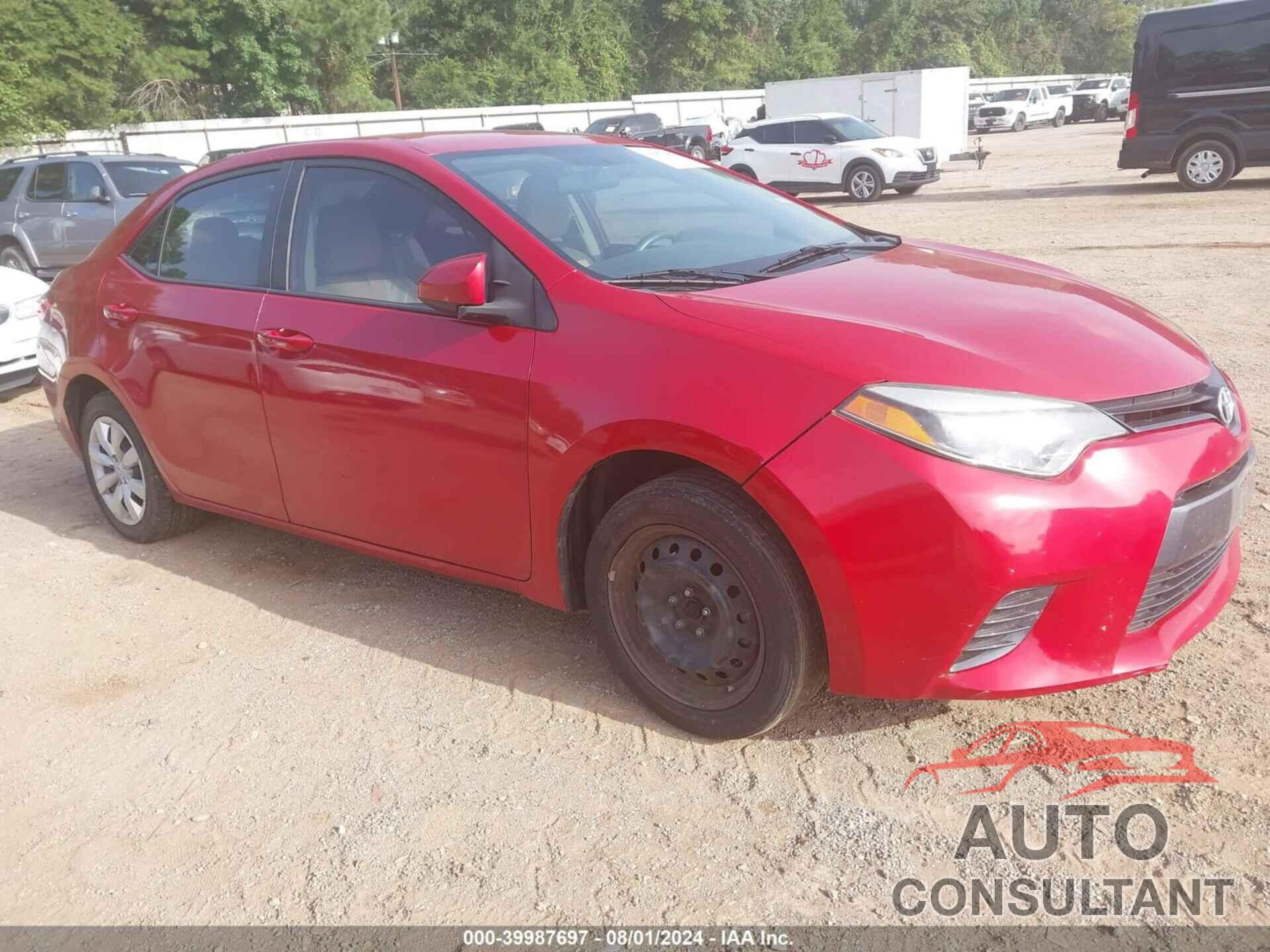 TOYOTA COROLLA 2016 - 5YFBURHE8GP499938