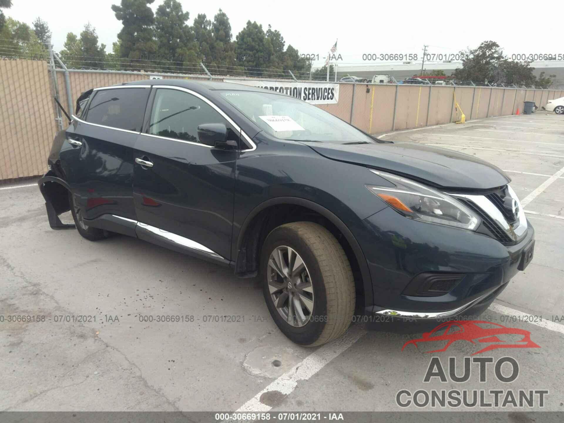 NISSAN MURANO 2018 - 5N1AZ2MG2JN200598