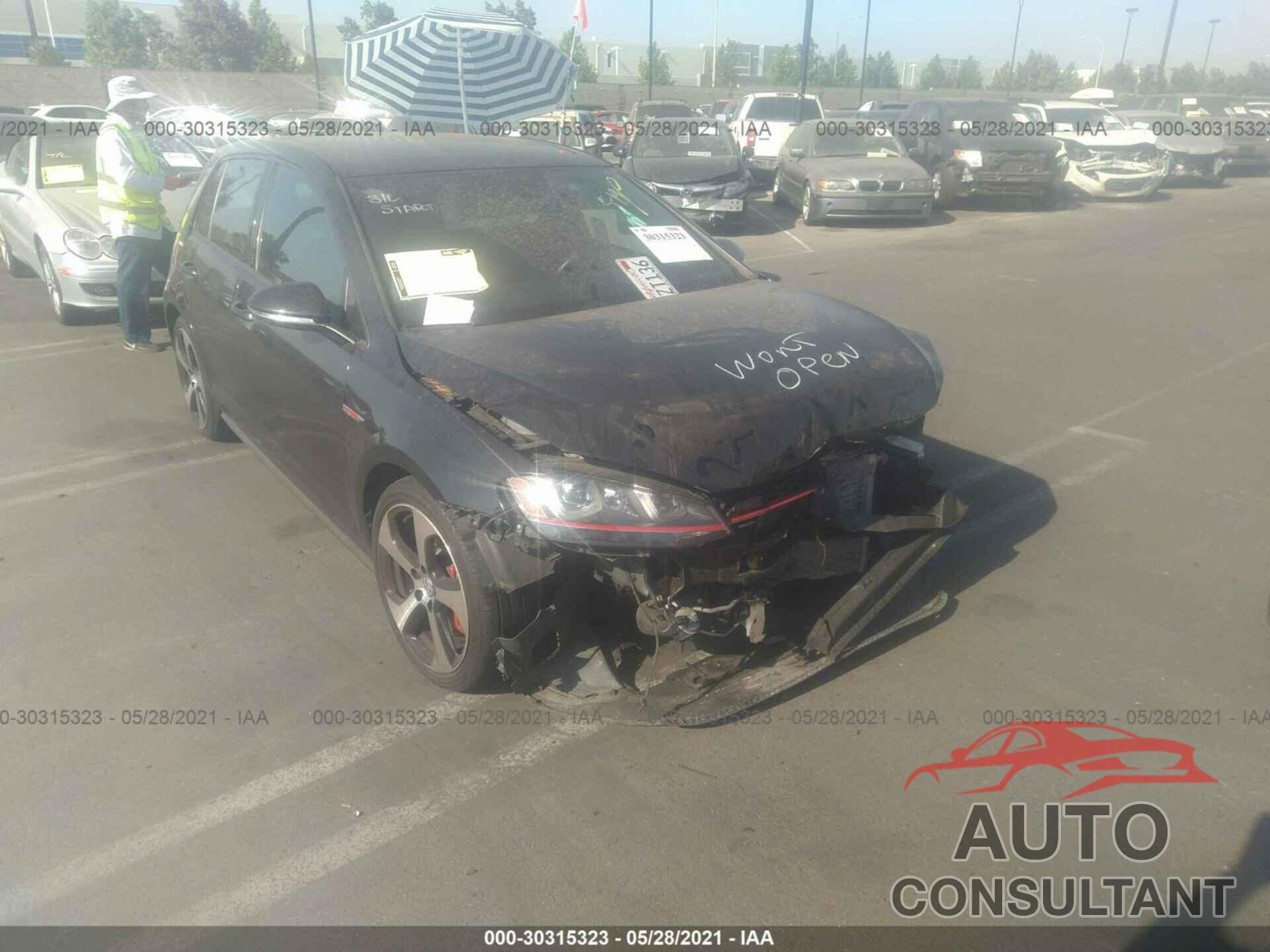 VOLKSWAGEN GOLF GTI 2016 - 3VW447AU0GM064866