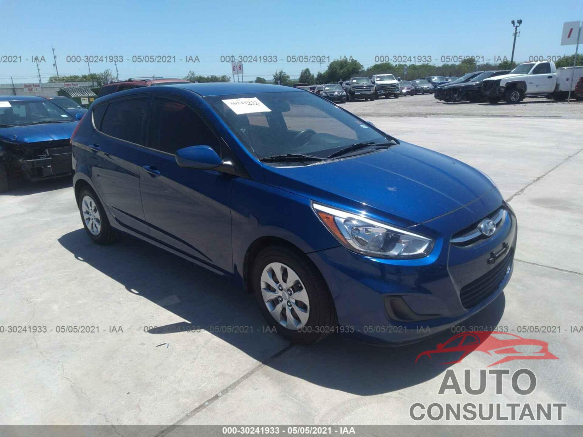 HYUNDAI ACCENT 2016 - KMHCT5AE6GU247243