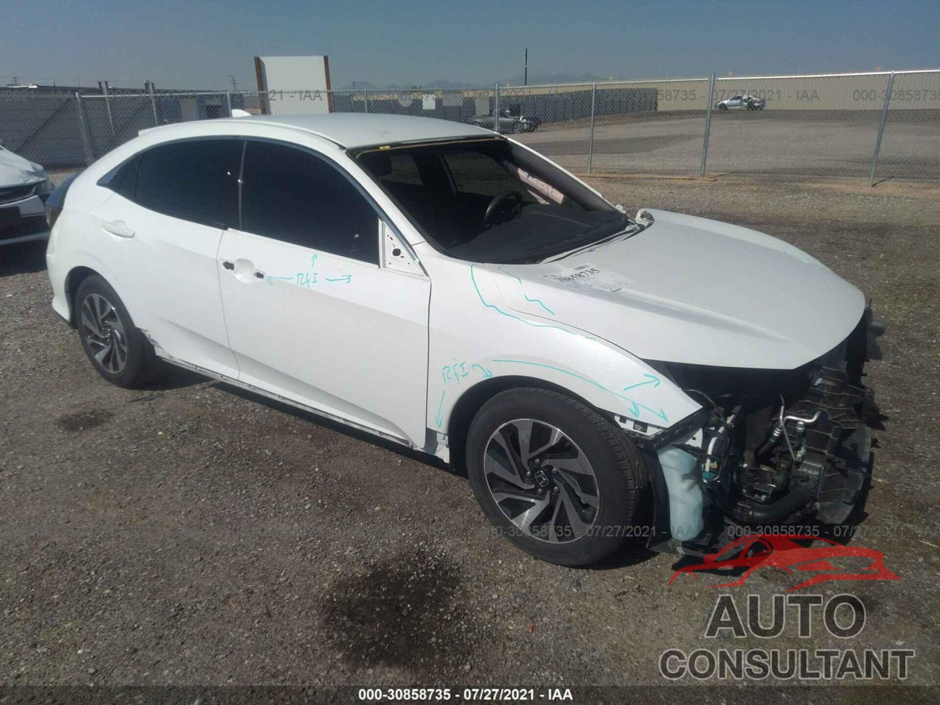 HONDA CIVIC HATCHBACK 2018 - SHHFK7G25JU216450