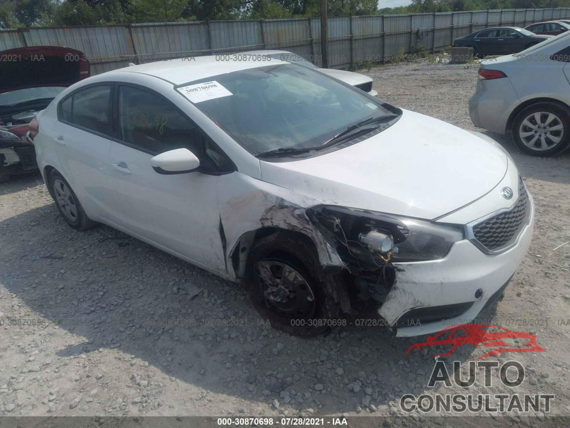 KIA FORTE 2016 - KNAFK4A63G5469124