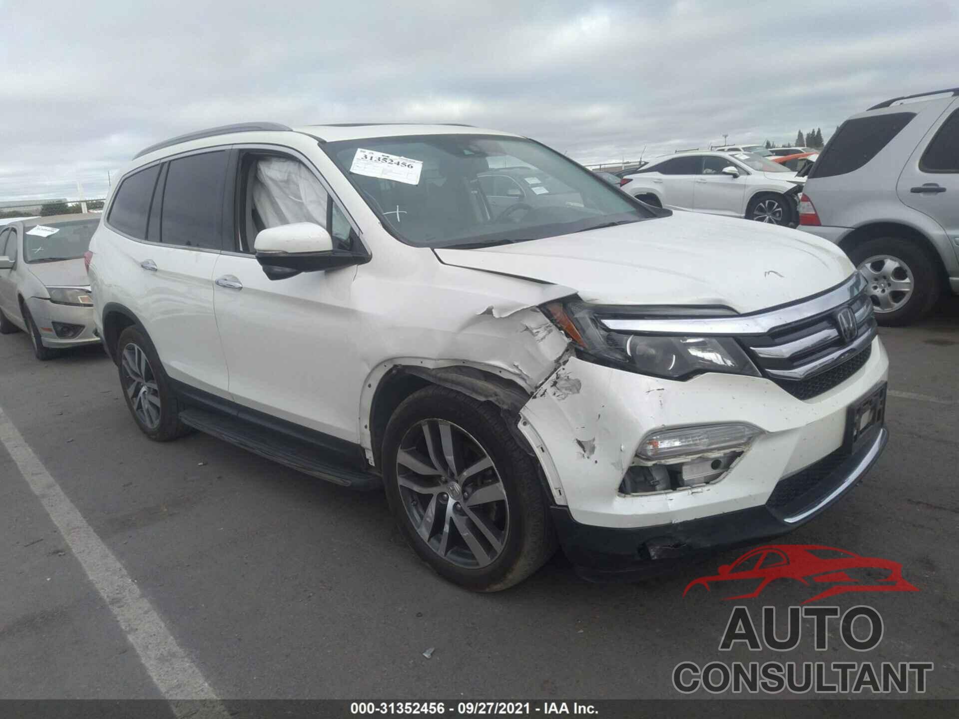HONDA PILOT 2017 - 5FNYF6H99HB064753
