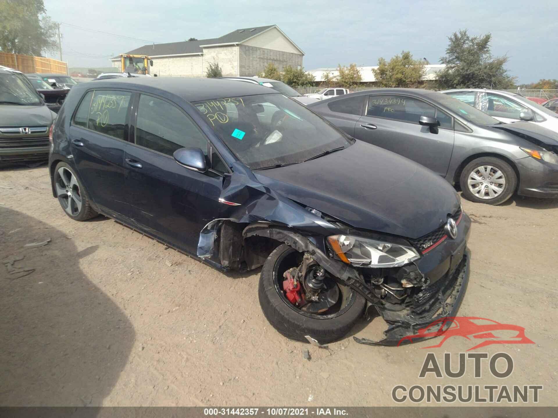 VOLKSWAGEN GOLF GTI 2016 - 3VW4T7AU5GM018887