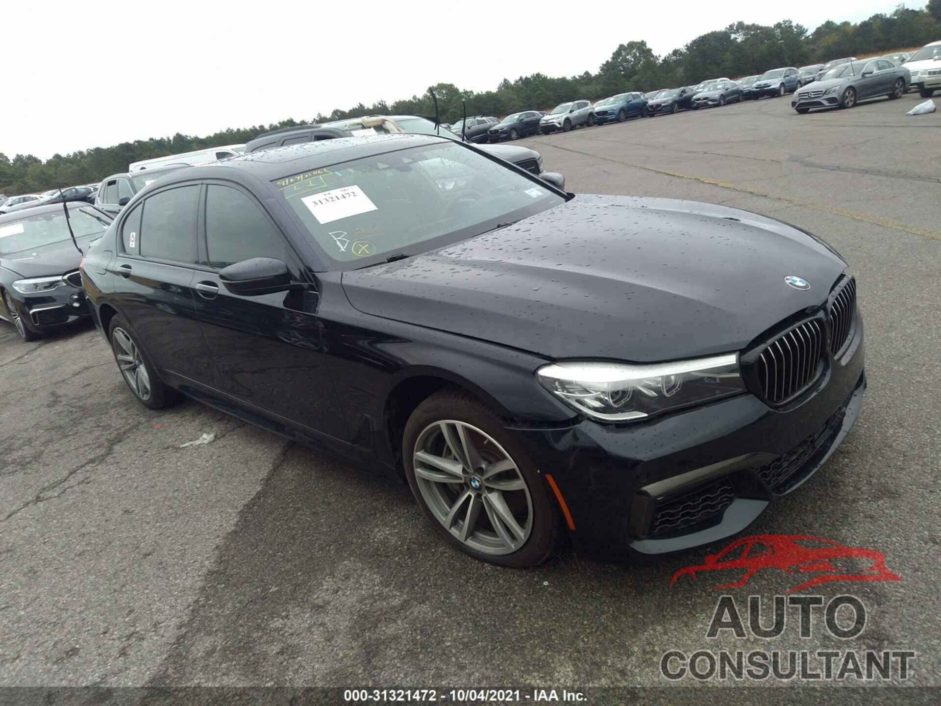 BMW 7 SERIES 2019 - WBA7E4C50KGV70232