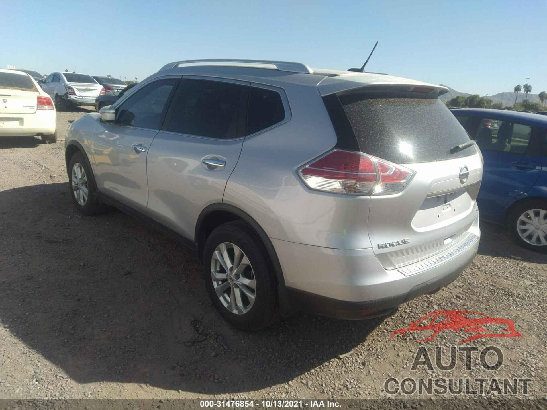 NISSAN ROGUE 2016 - KNMAT2MT6GP609266