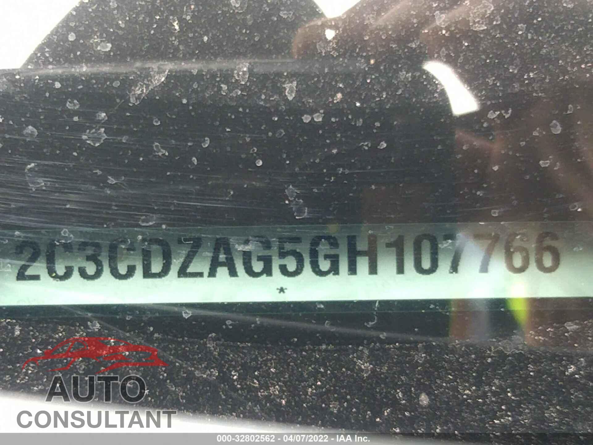 DODGE CHALLENGER 2016 - 2C3CDZAG5GH107766