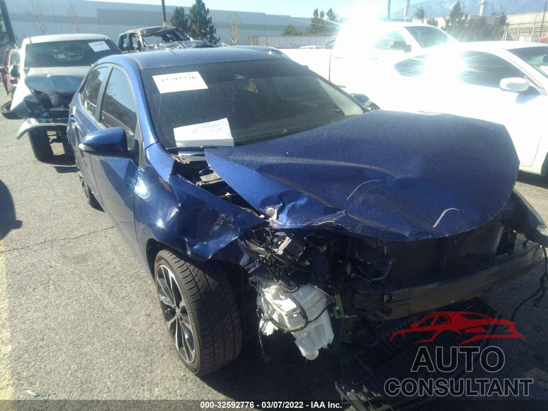 TOYOTA COROLLA 2019 - 2T1BURHEXKC148909