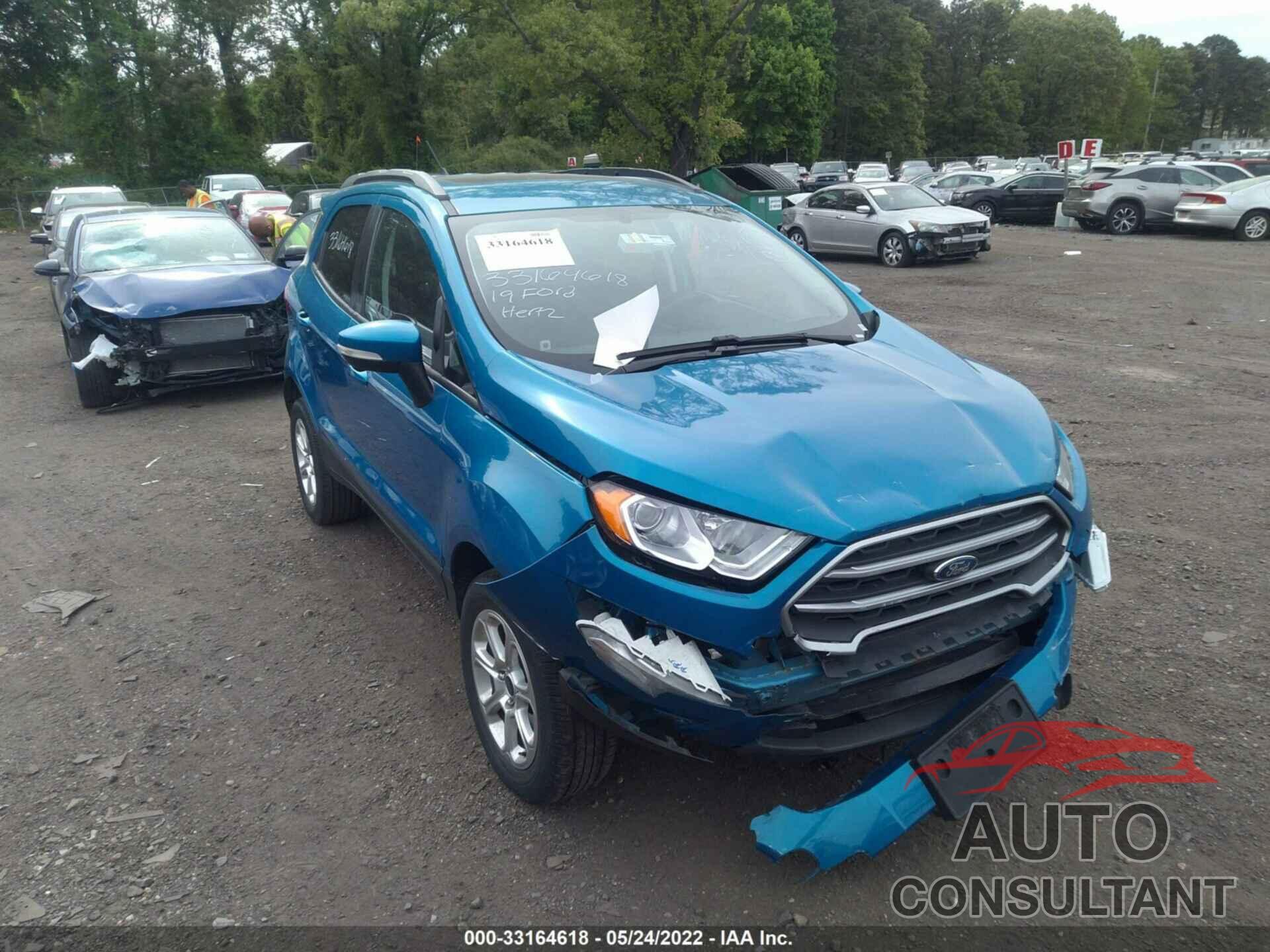 FORD ECOSPORT 2019 - MAJ6S3GL4KC279420