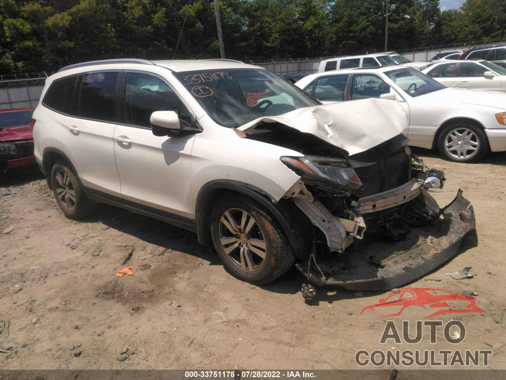 HONDA PILOT 2016 - 5FNYF5H36GB028443
