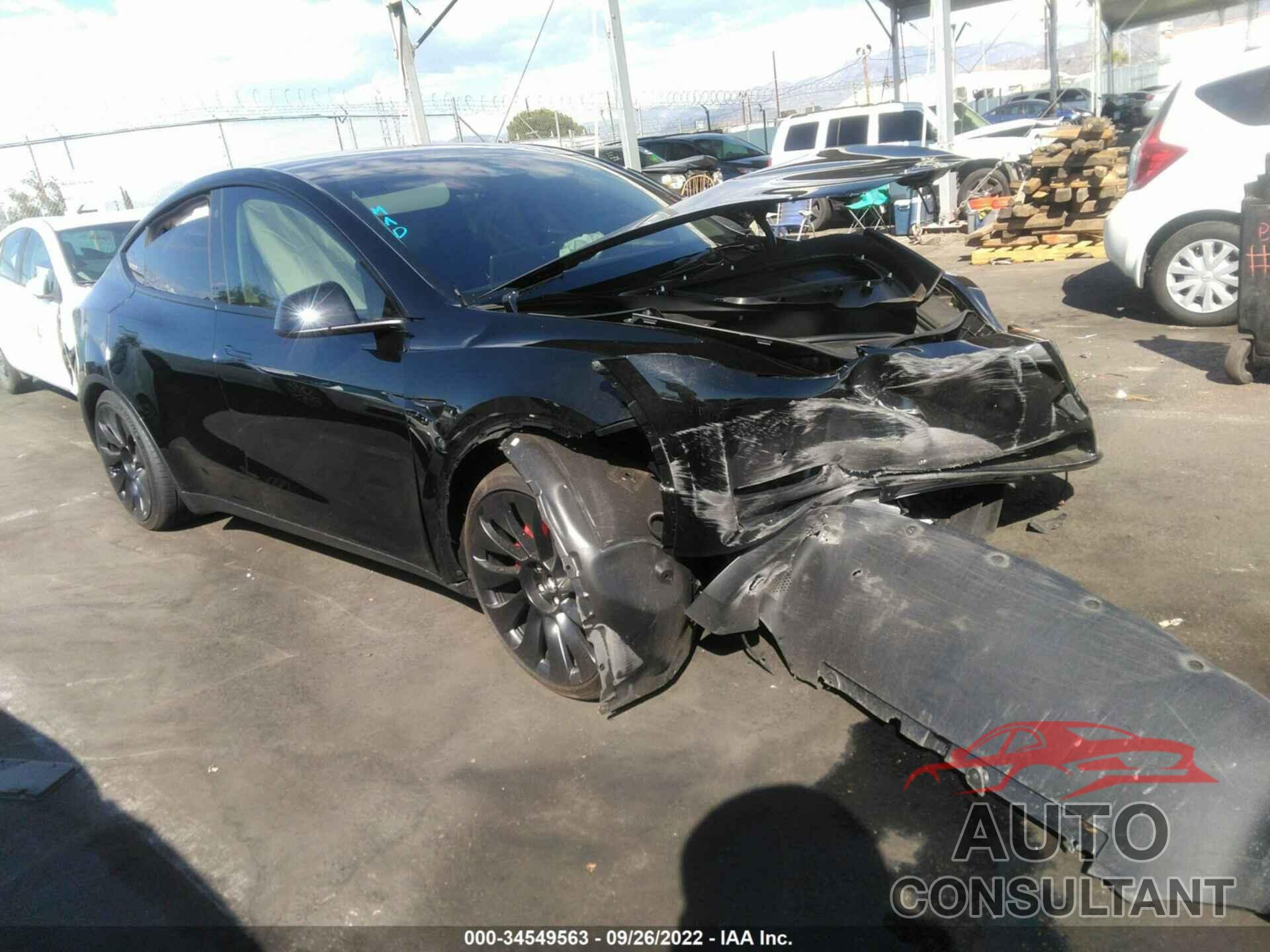 TESLA MODEL Y 2022 - 7SAYGDEF0NF491328