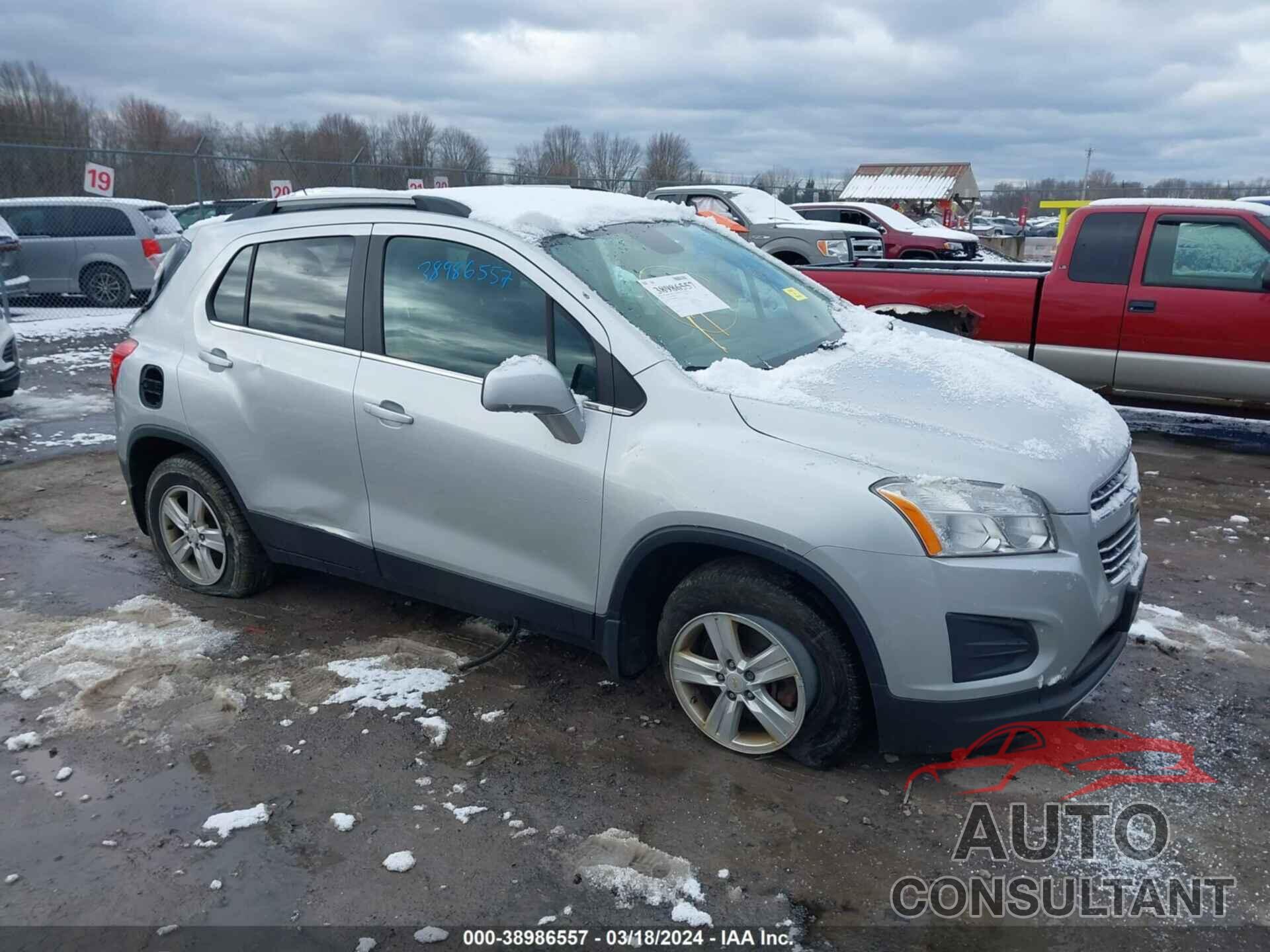 CHEVROLET TRAX 2016 - KL7CJPSB5GB608643