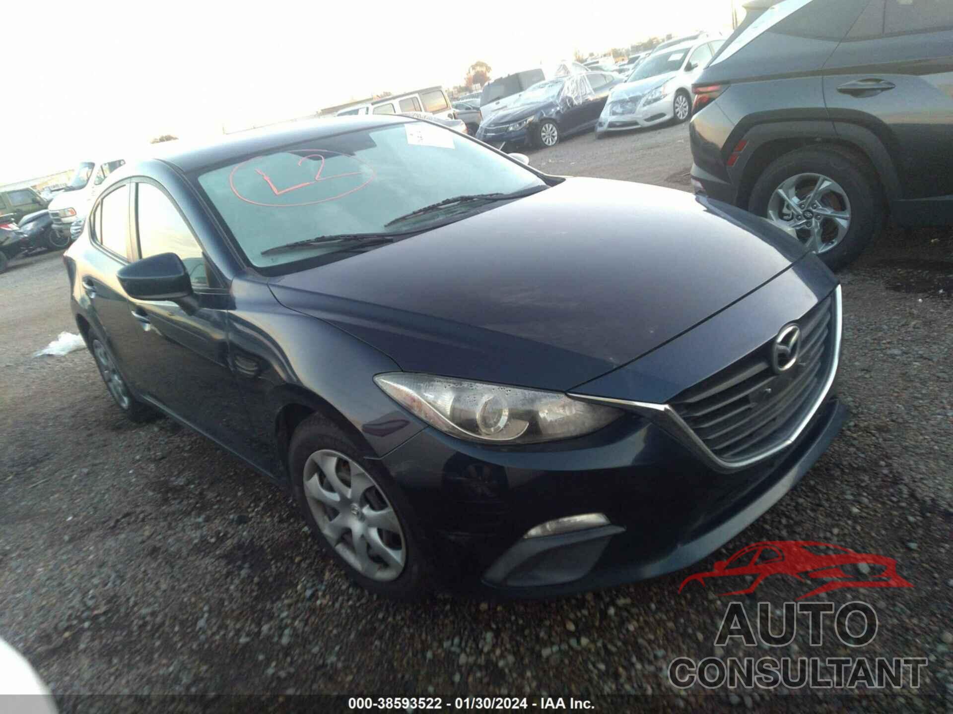 MAZDA MAZDA3 2016 - JM1BM1T72G1306262