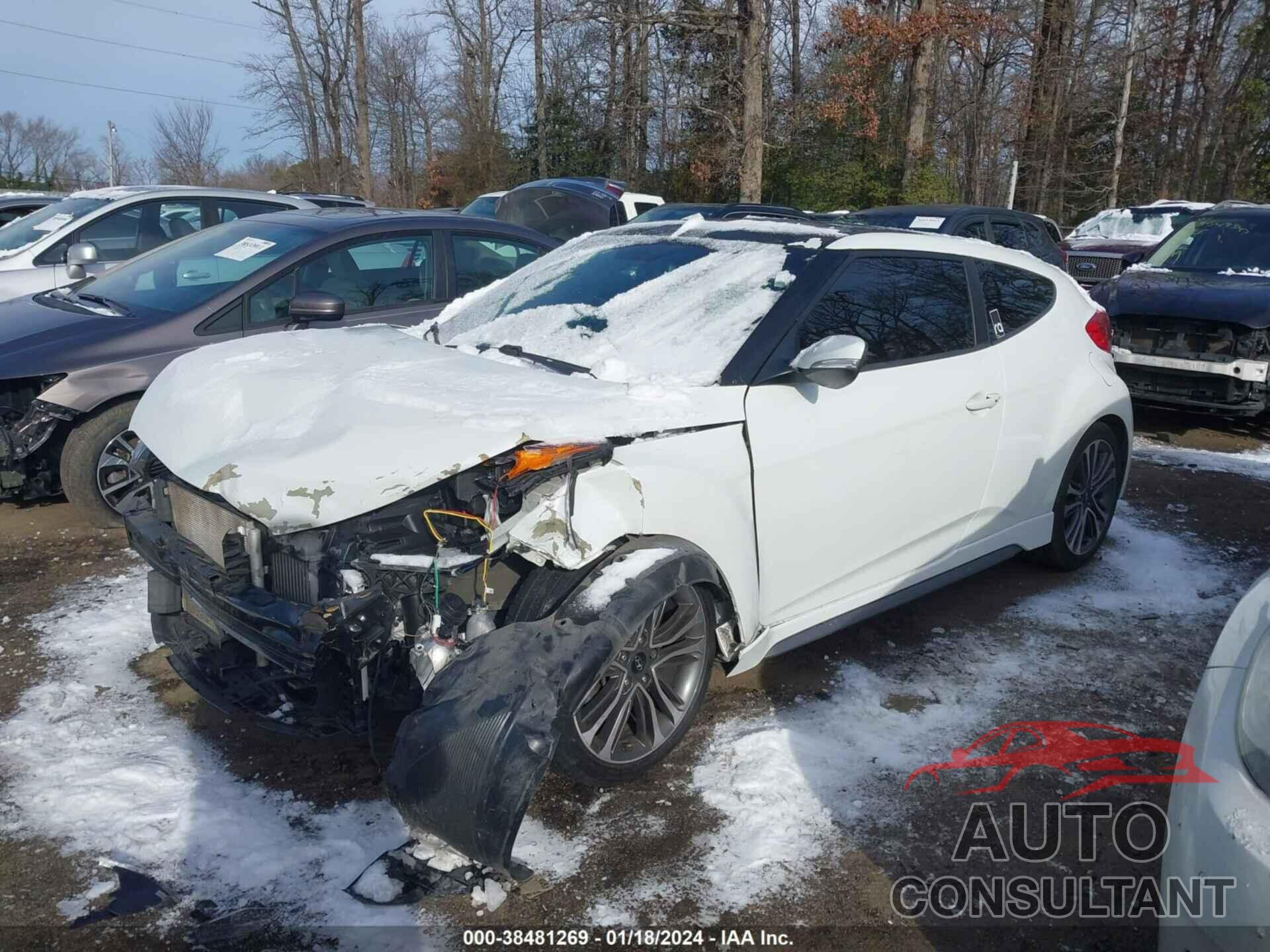 HYUNDAI VELOSTER 2016 - KMHTC6AEXGU296936