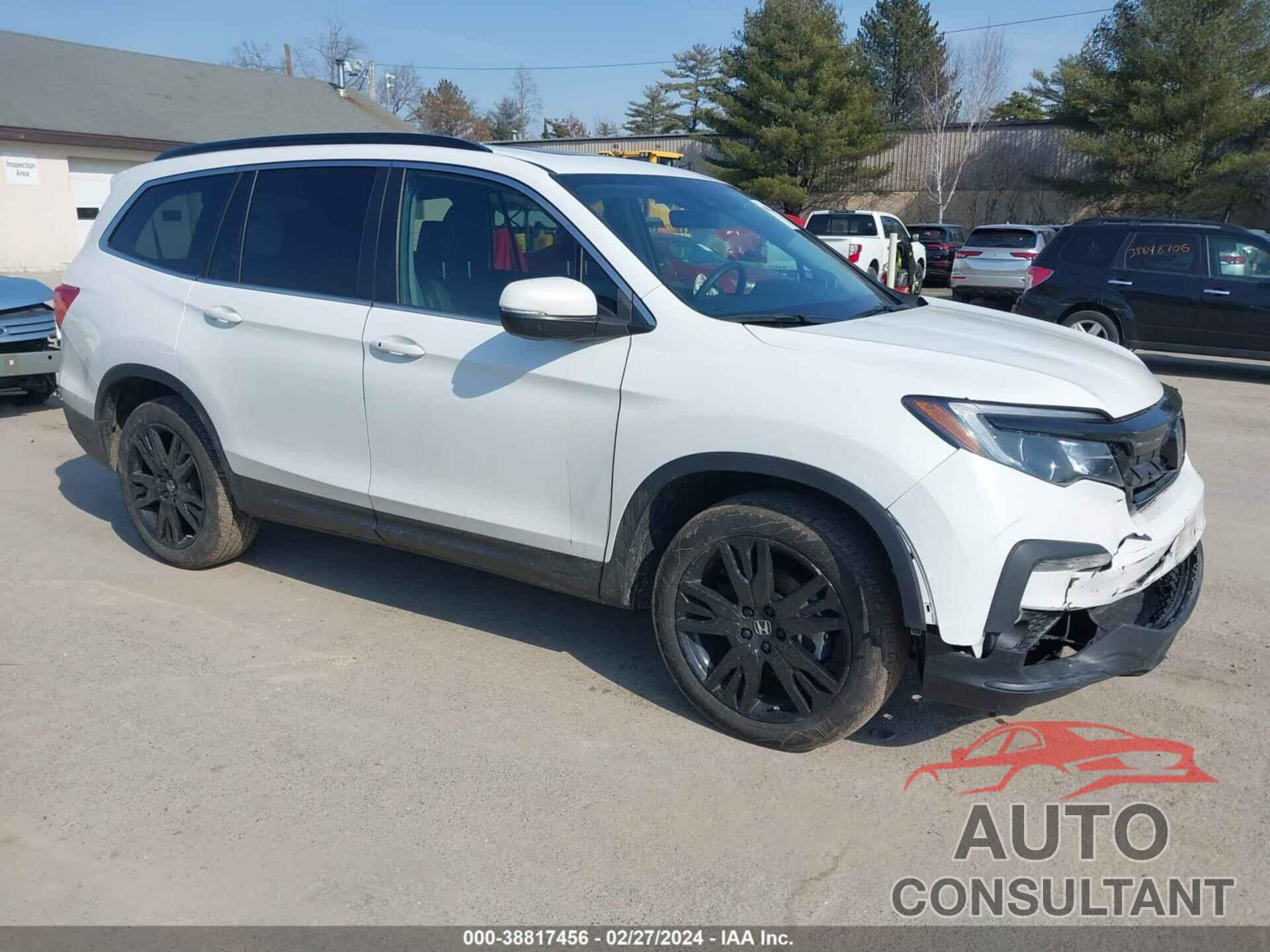 HONDA PILOT 2022 - 5FNYF6H23NB033934