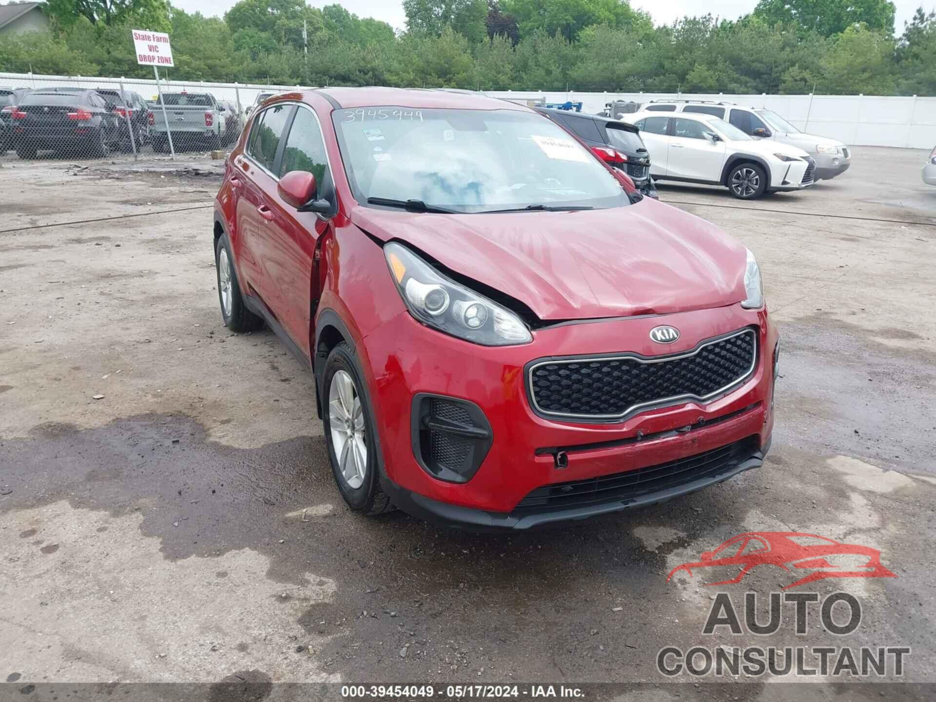 KIA SPORTAGE 2017 - KNDPM3AC3H7136316