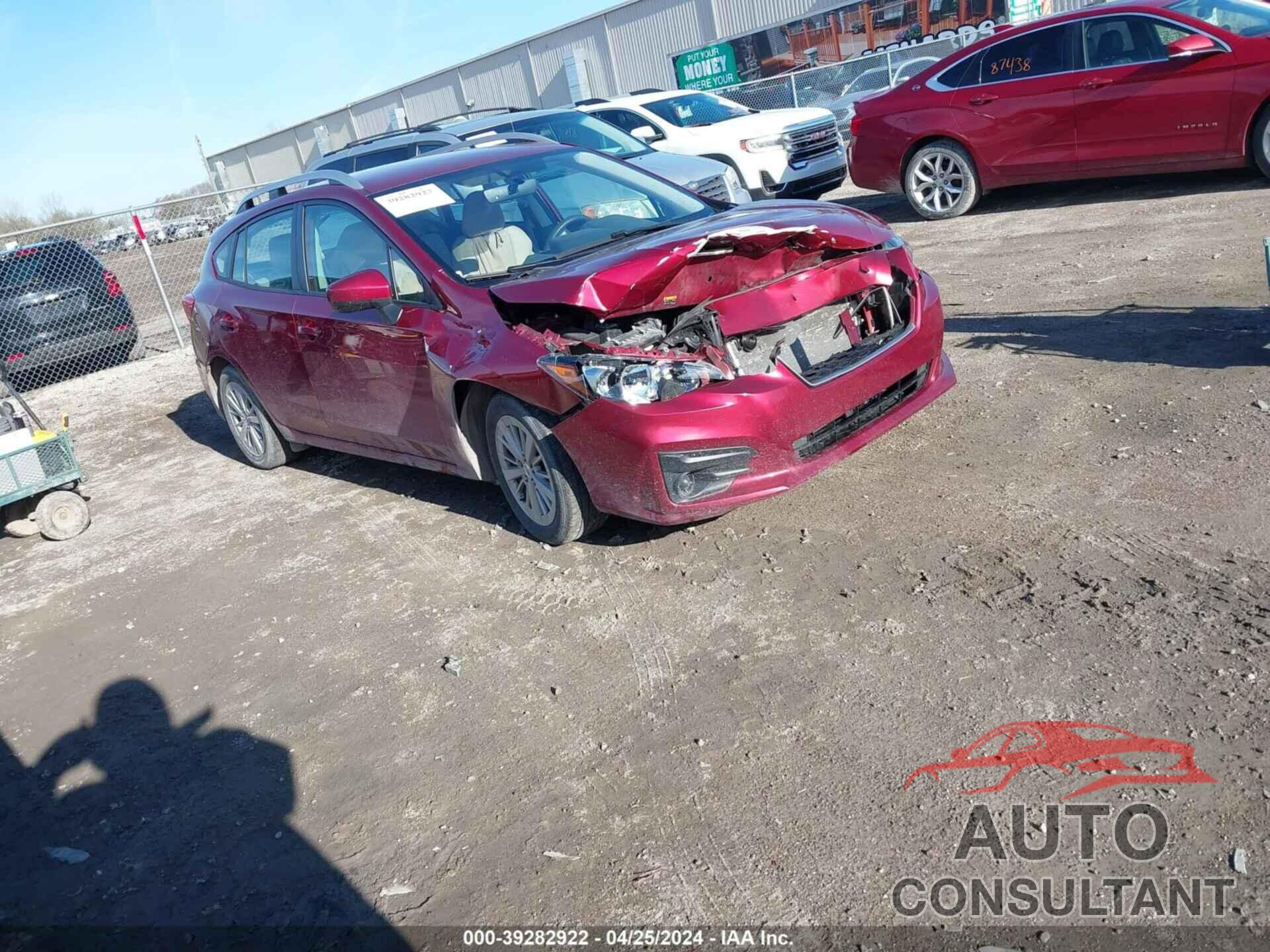 SUBARU IMPREZA 2018 - 4S3GTAB6XJ3710388