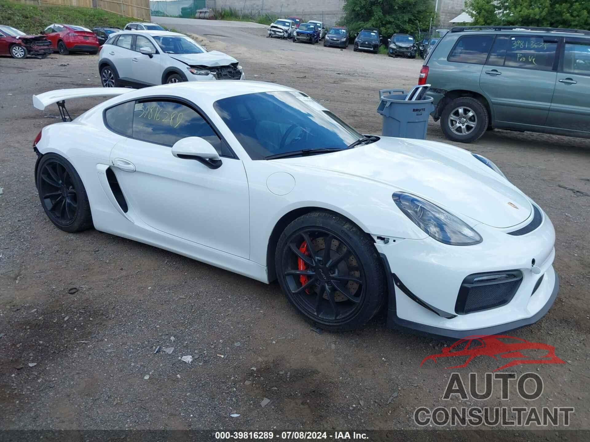 PORSCHE CAYMAN 2016 - WP0AC2A82GK197585