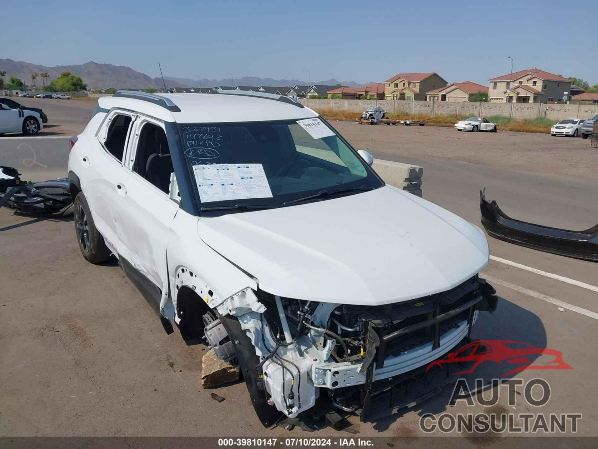 CHEVROLET TRAILBLAZER 2022 - KL79MPS24NB147692