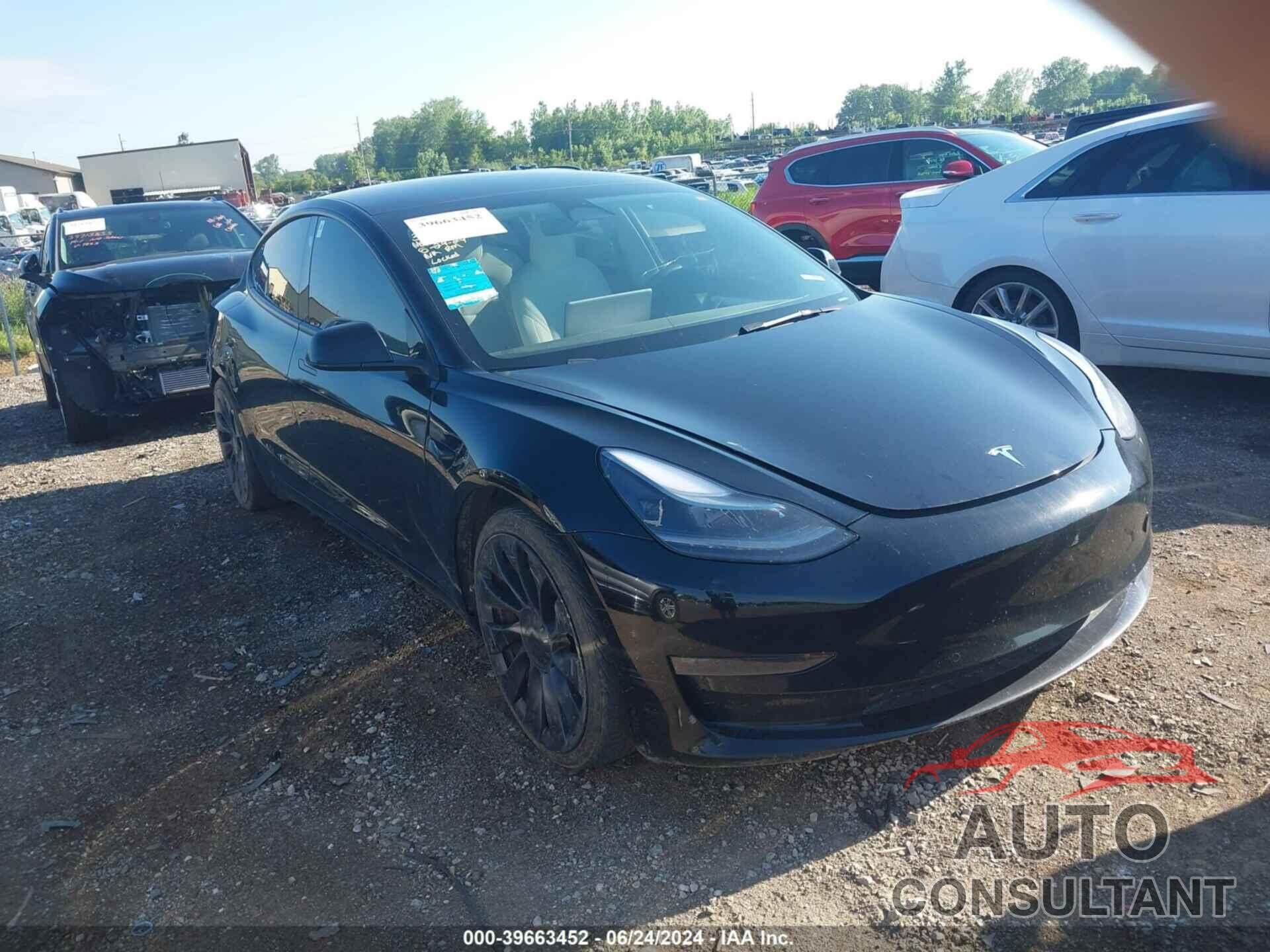 TESLA MODEL 3 2022 - 5YJ3E1ECXNF263287