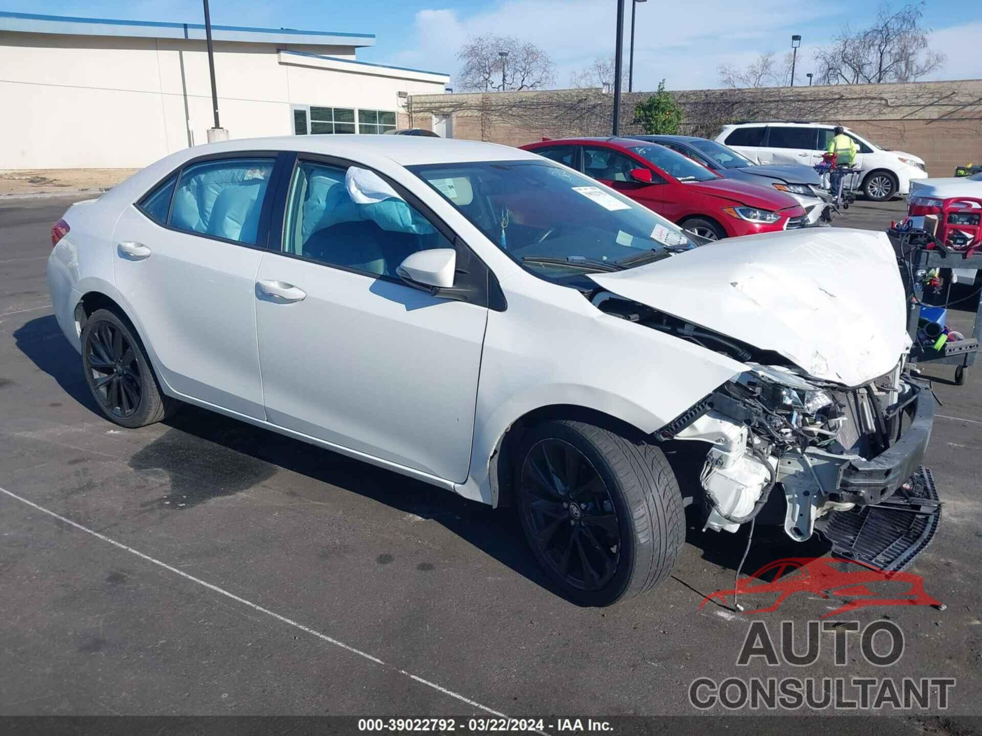 TOYOTA COROLLA 2019 - 5YFBURHE3KP948242