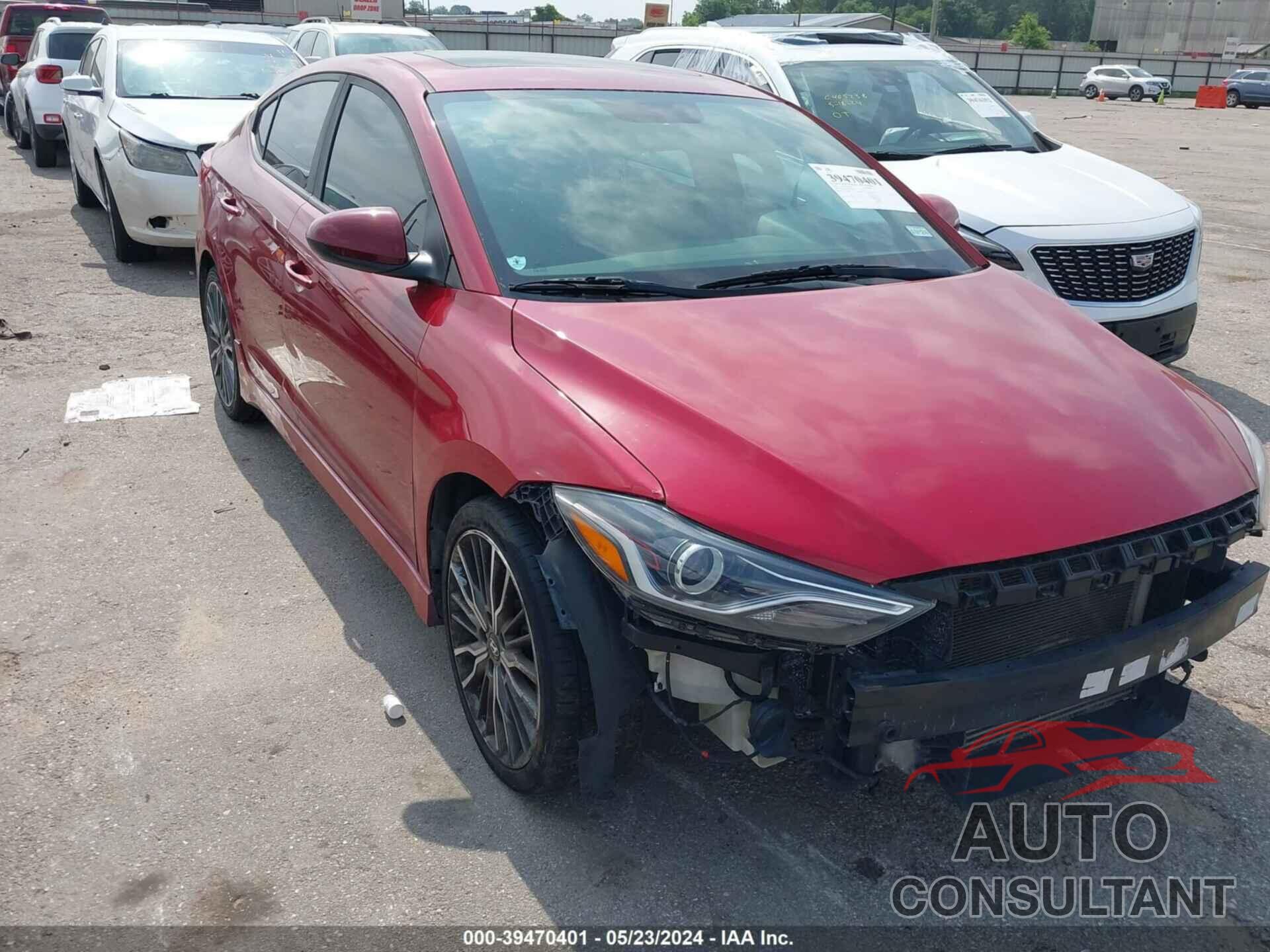 HYUNDAI ELANTRA 2018 - KMHD04LB5JU469144