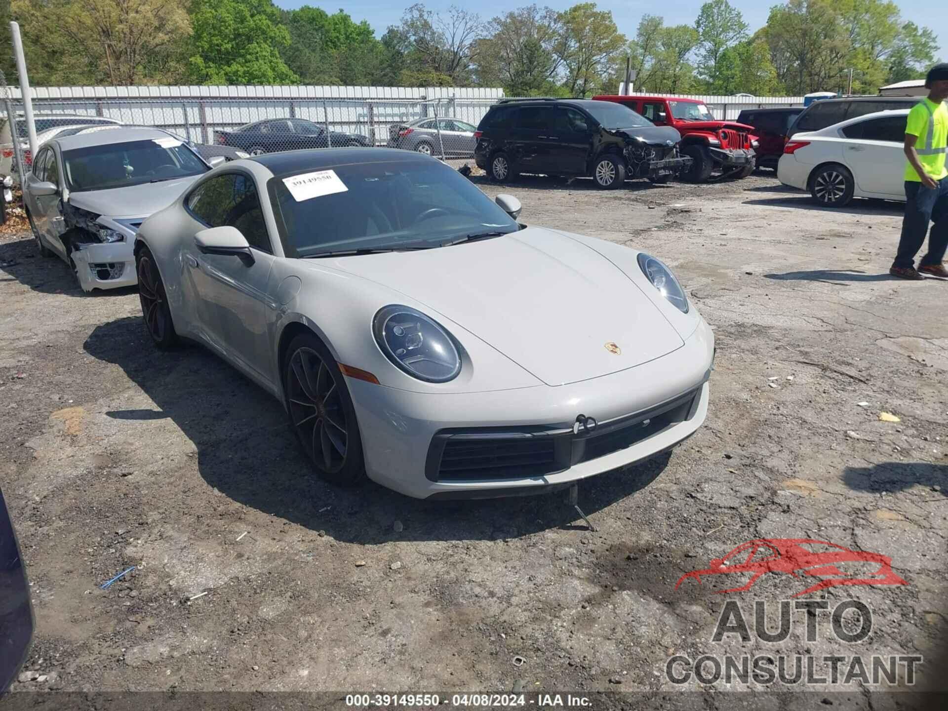 PORSCHE 911 2022 - WP0AA2A96NS205358