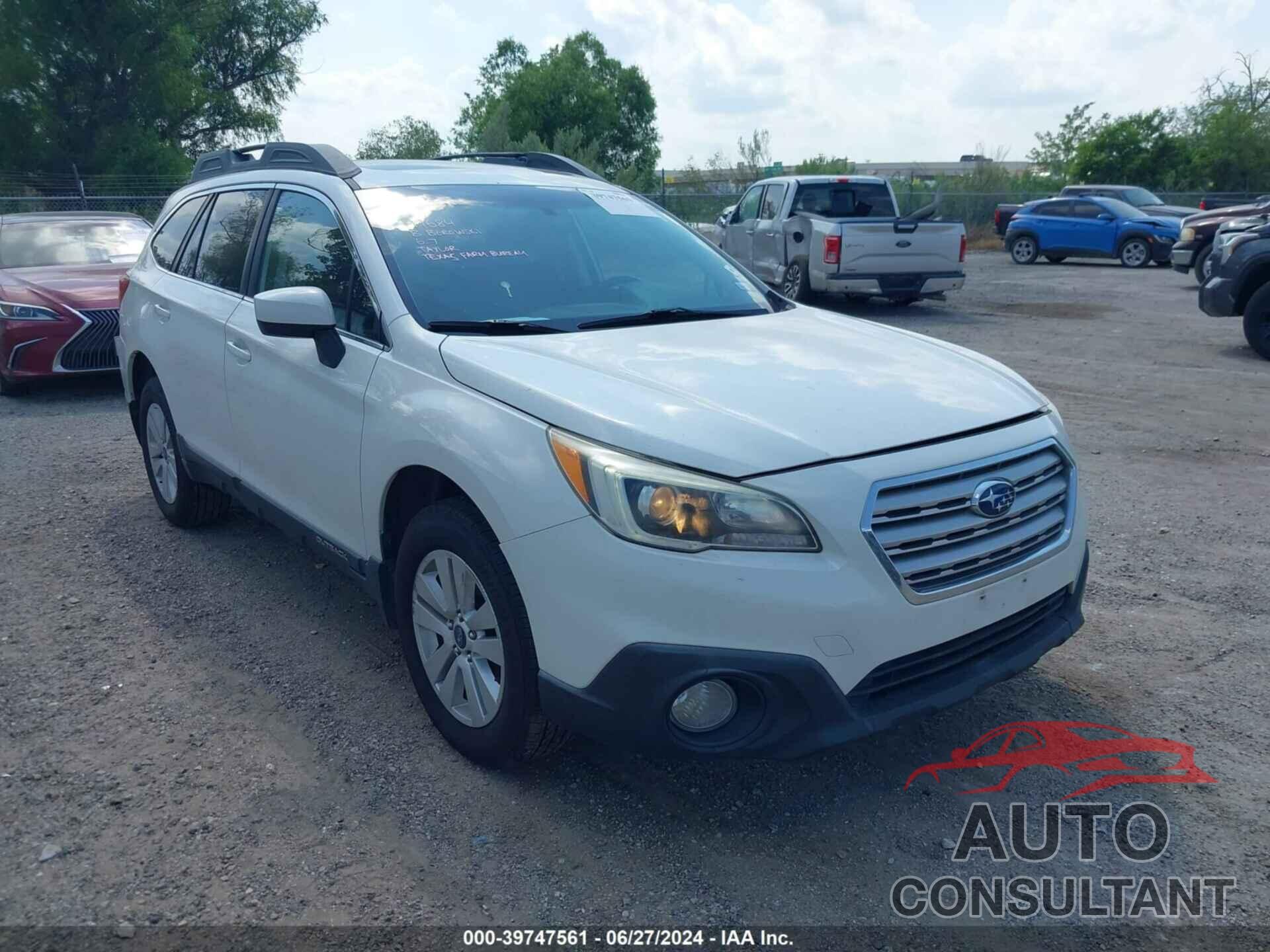 SUBARU OUTBACK 2017 - 4S4BSADC4H3438815