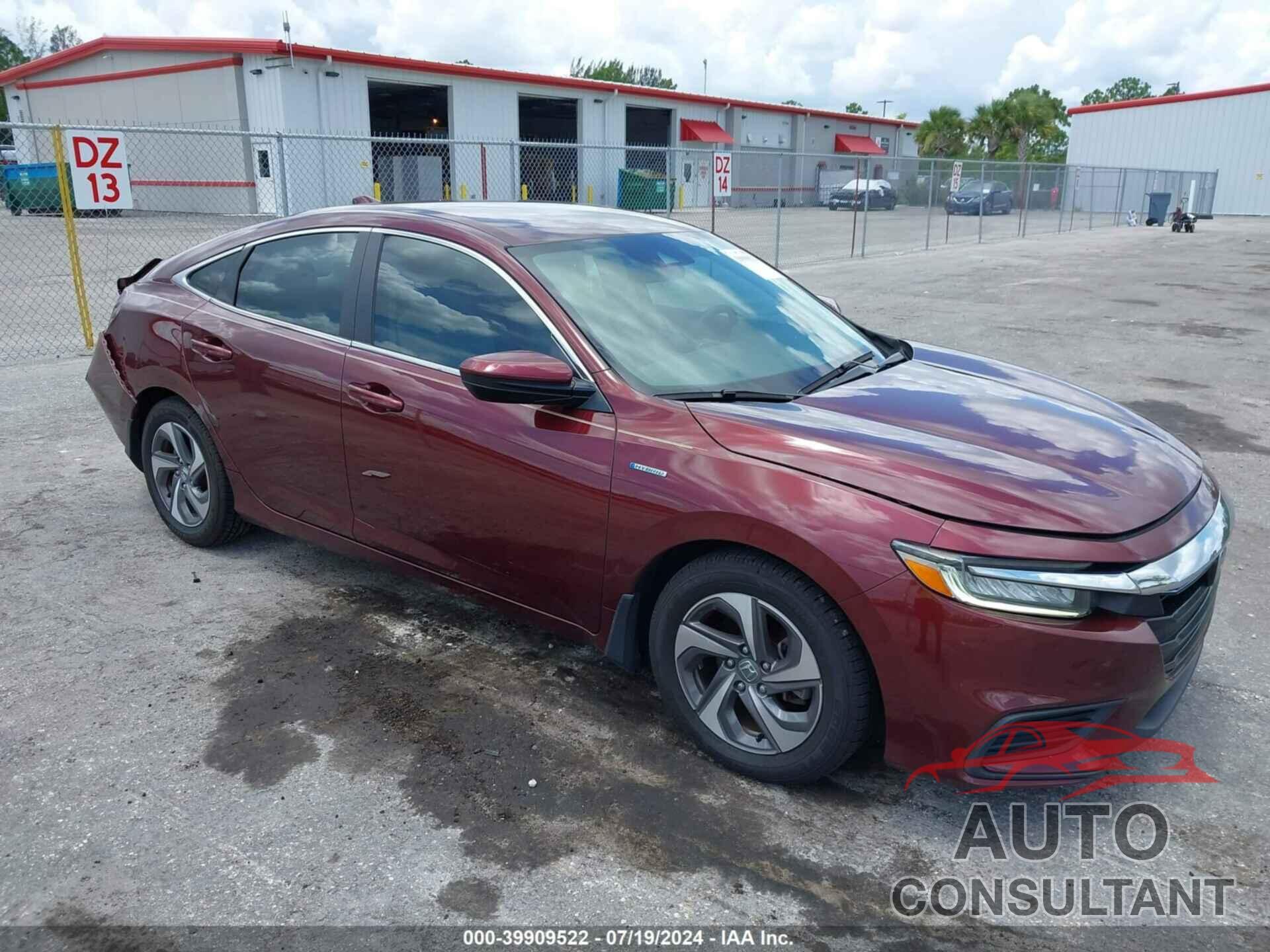 HONDA INSIGHT 2019 - 19XZE4F13KE024528