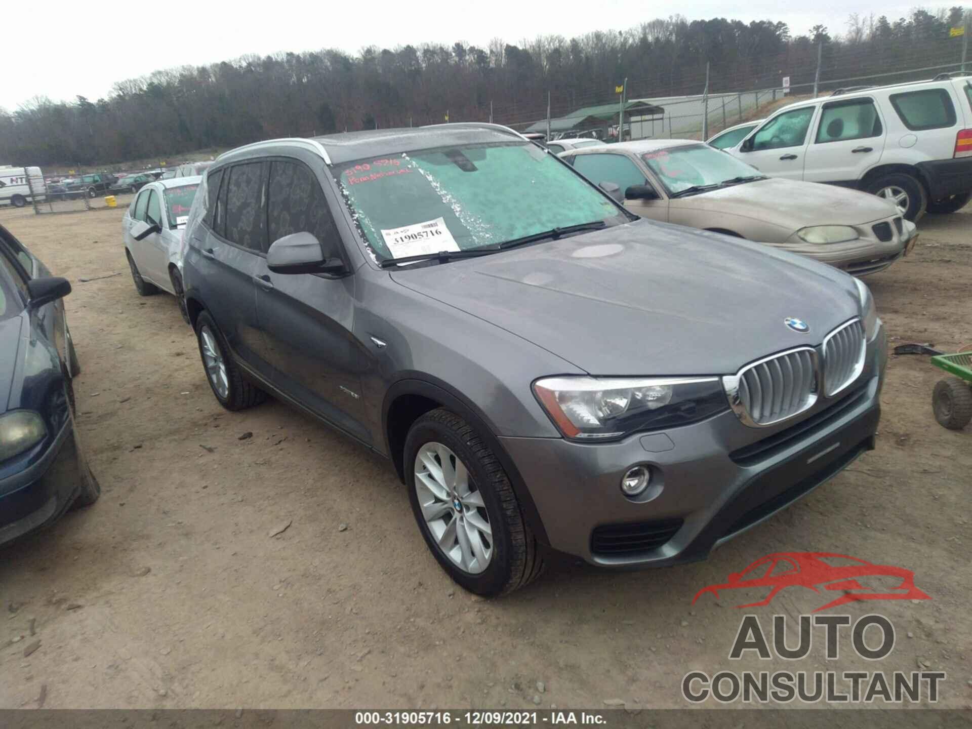 BMW X3 2016 - 5UXWX9C52G0D68922