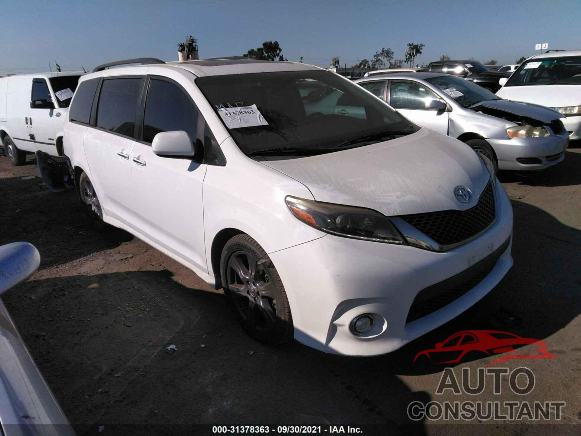 TOYOTA SIENNA 2017 - 5TDXZ3DC4HS777784