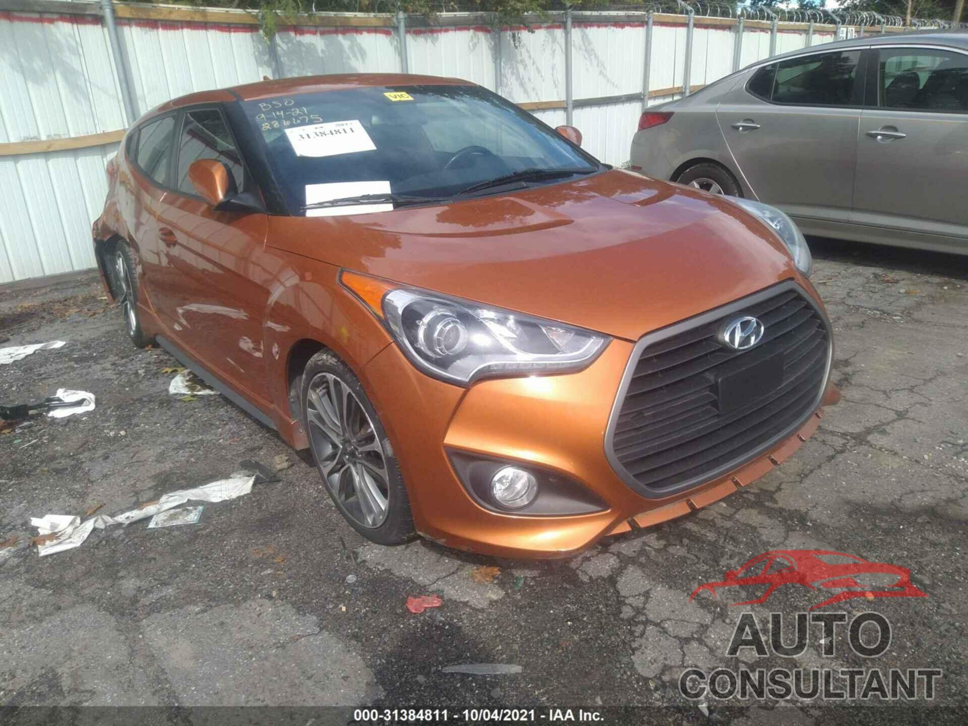 HYUNDAI VELOSTER 2016 - KMHTC6AE2GU286675