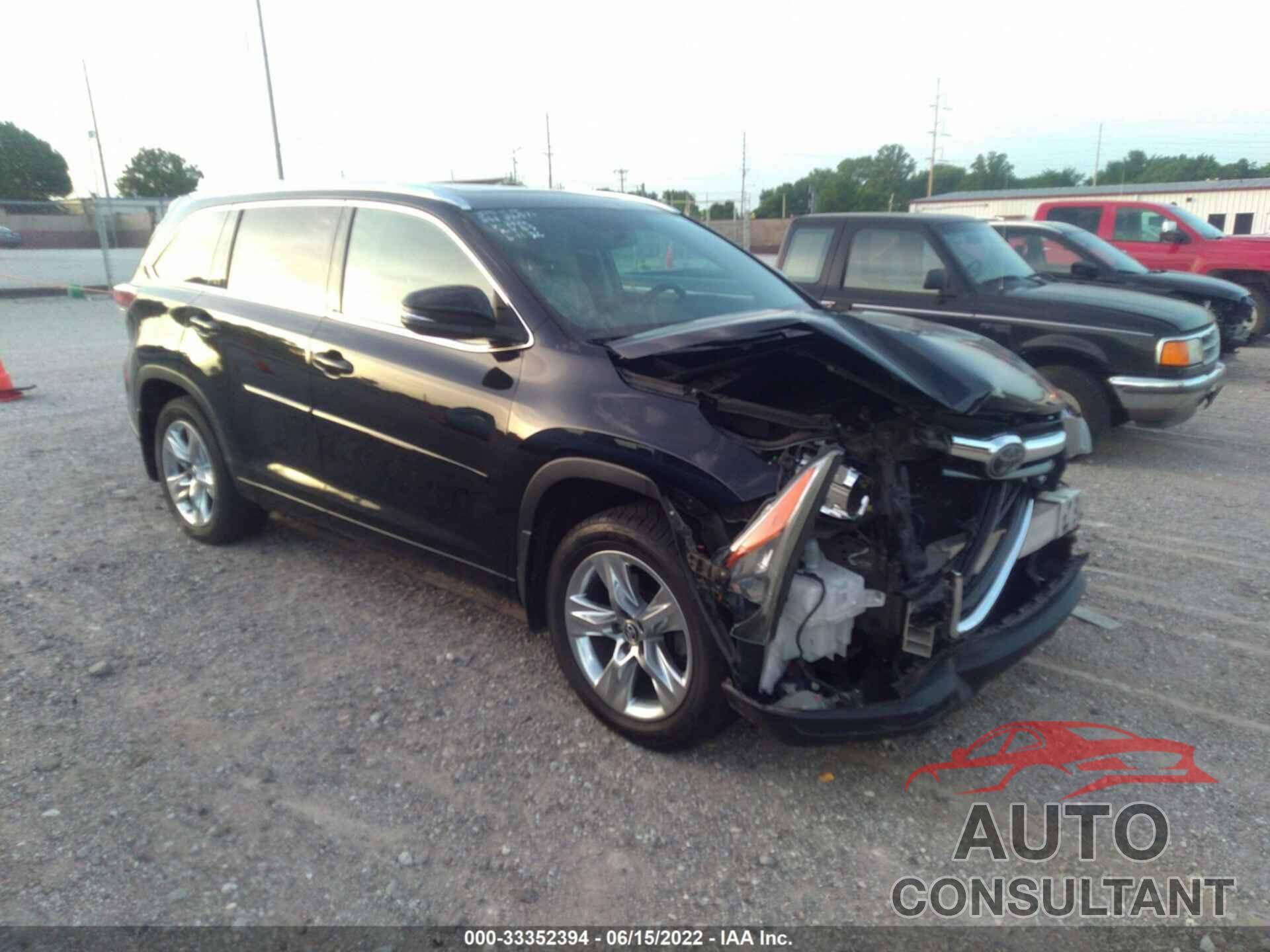 TOYOTA HIGHLANDER 2016 - 5TDDKRFH4GS288836