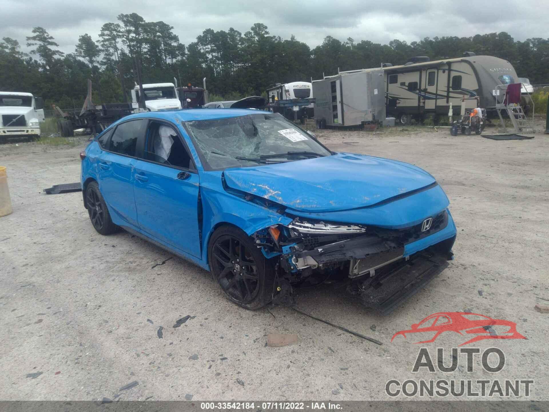 HONDA CIVIC HATCHBACK 2022 - 19XFL2H89NE010032