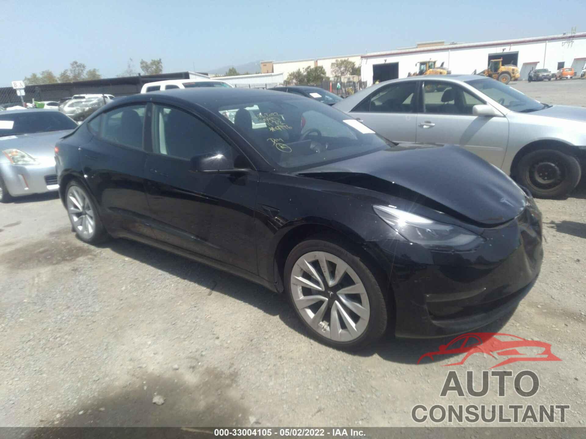 TESLA MODEL 3 2022 - 5YJ3E1EB9NF134996