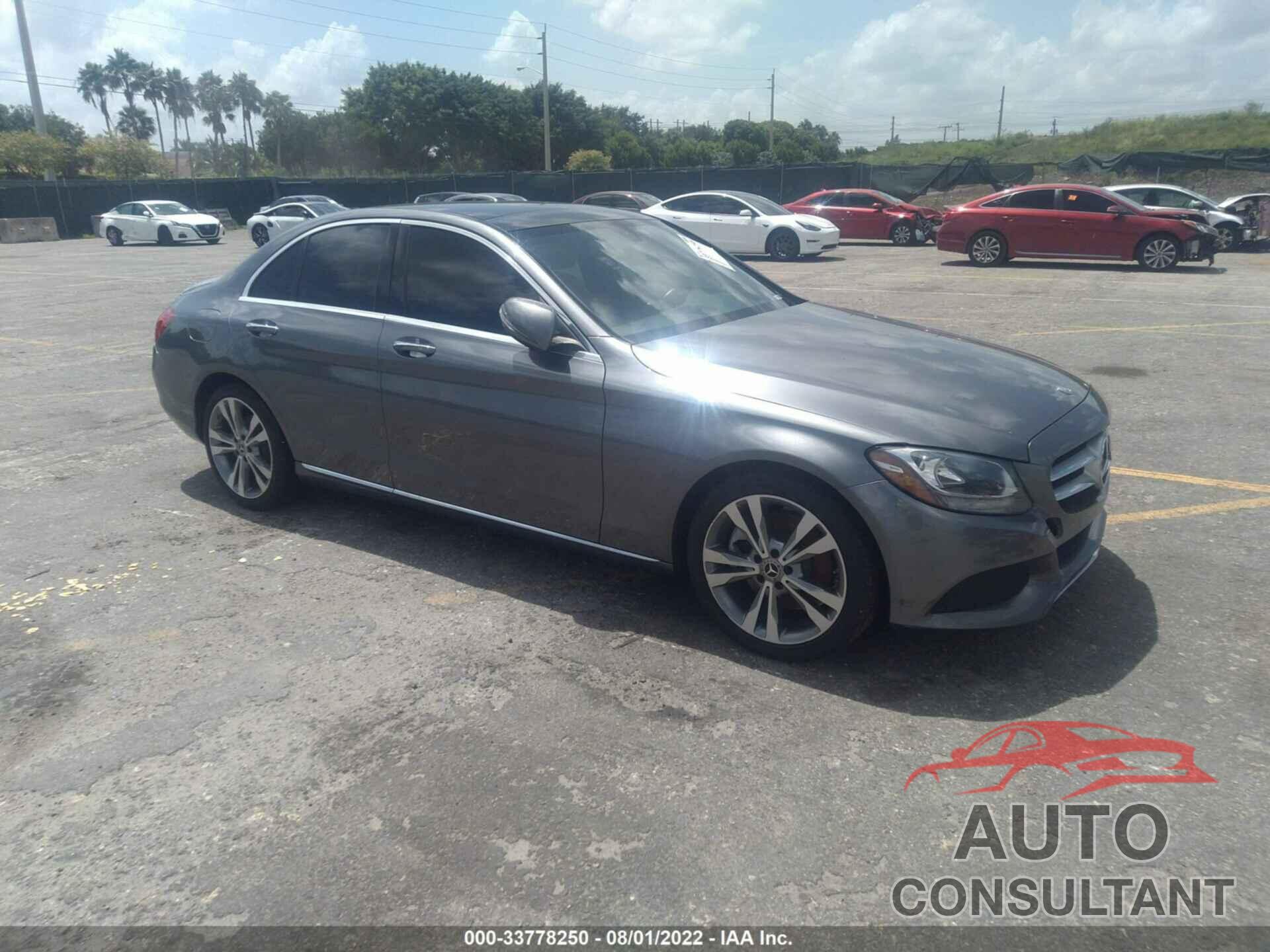 MERCEDES-BENZ C-CLASS 2018 - WDDWF4JB5JR385493