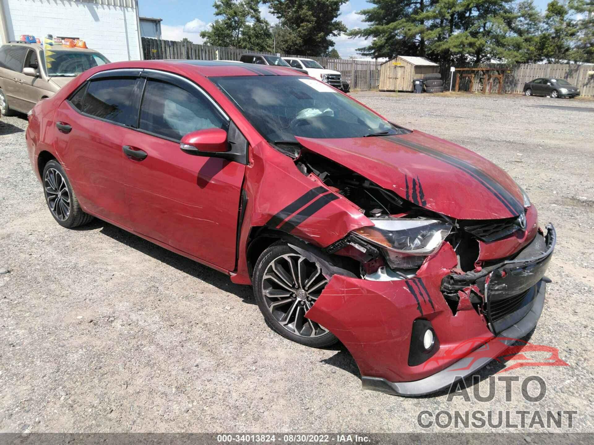 TOYOTA COROLLA 2016 - 2T1BURHE6GC634169