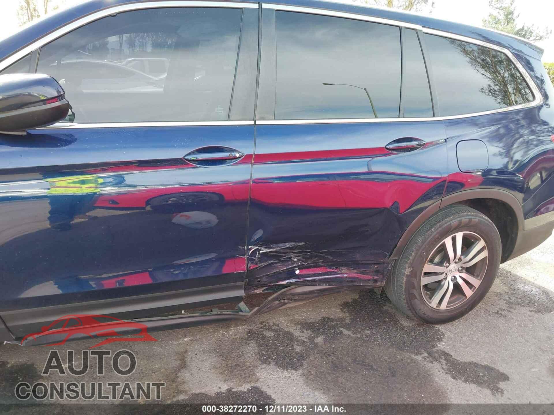 HONDA PILOT 2017 - 5FNYF5H50HB024892