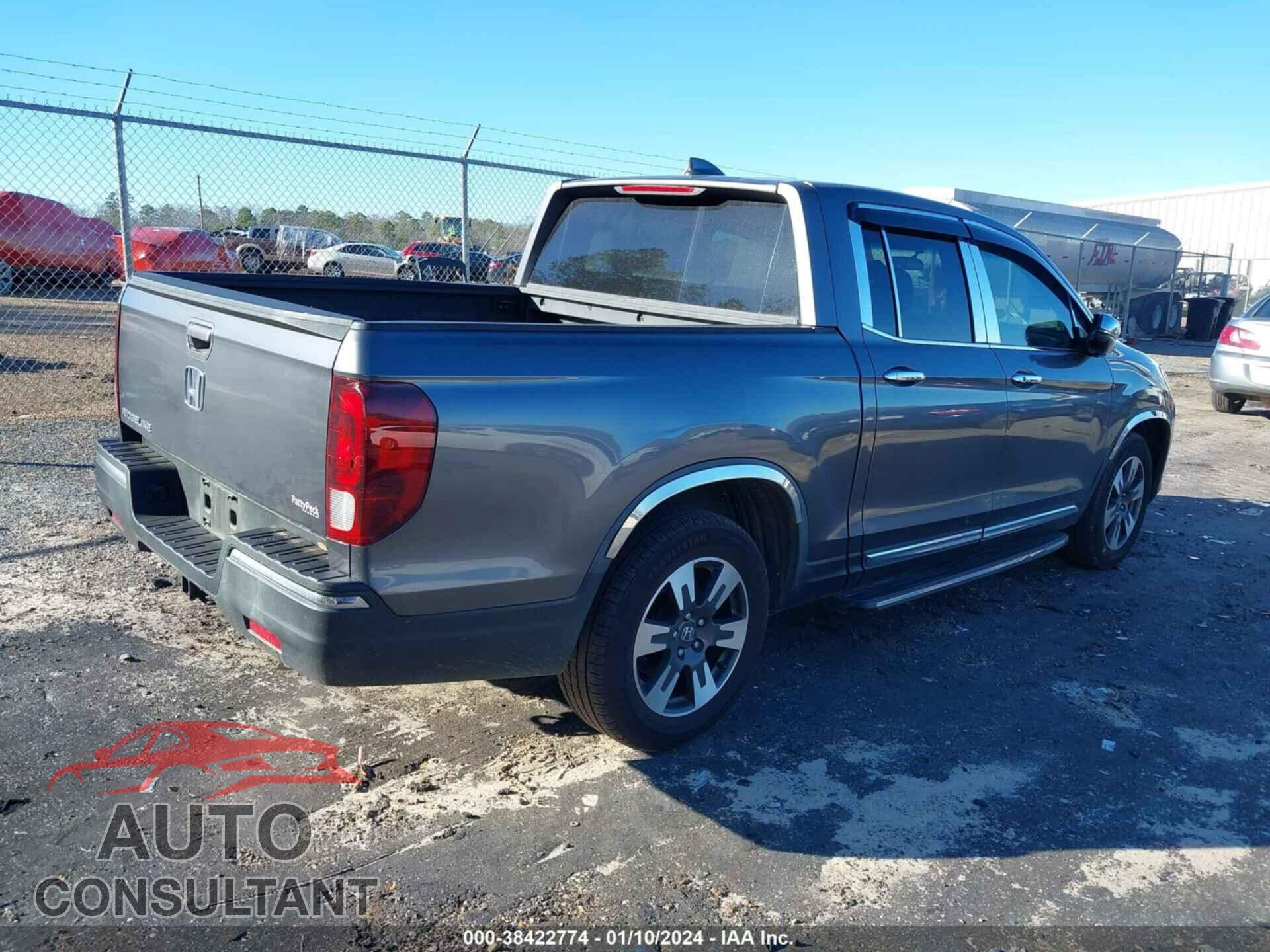 HONDA RIDGELINE 2017 - 5FPYK2F57HB003090