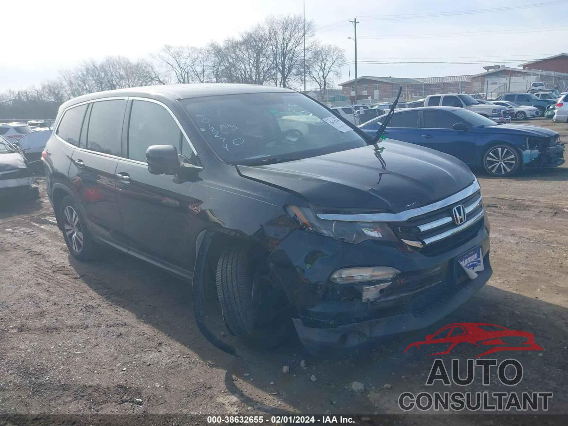 HONDA PILOT 2017 - 5FNYF5H52HB012274