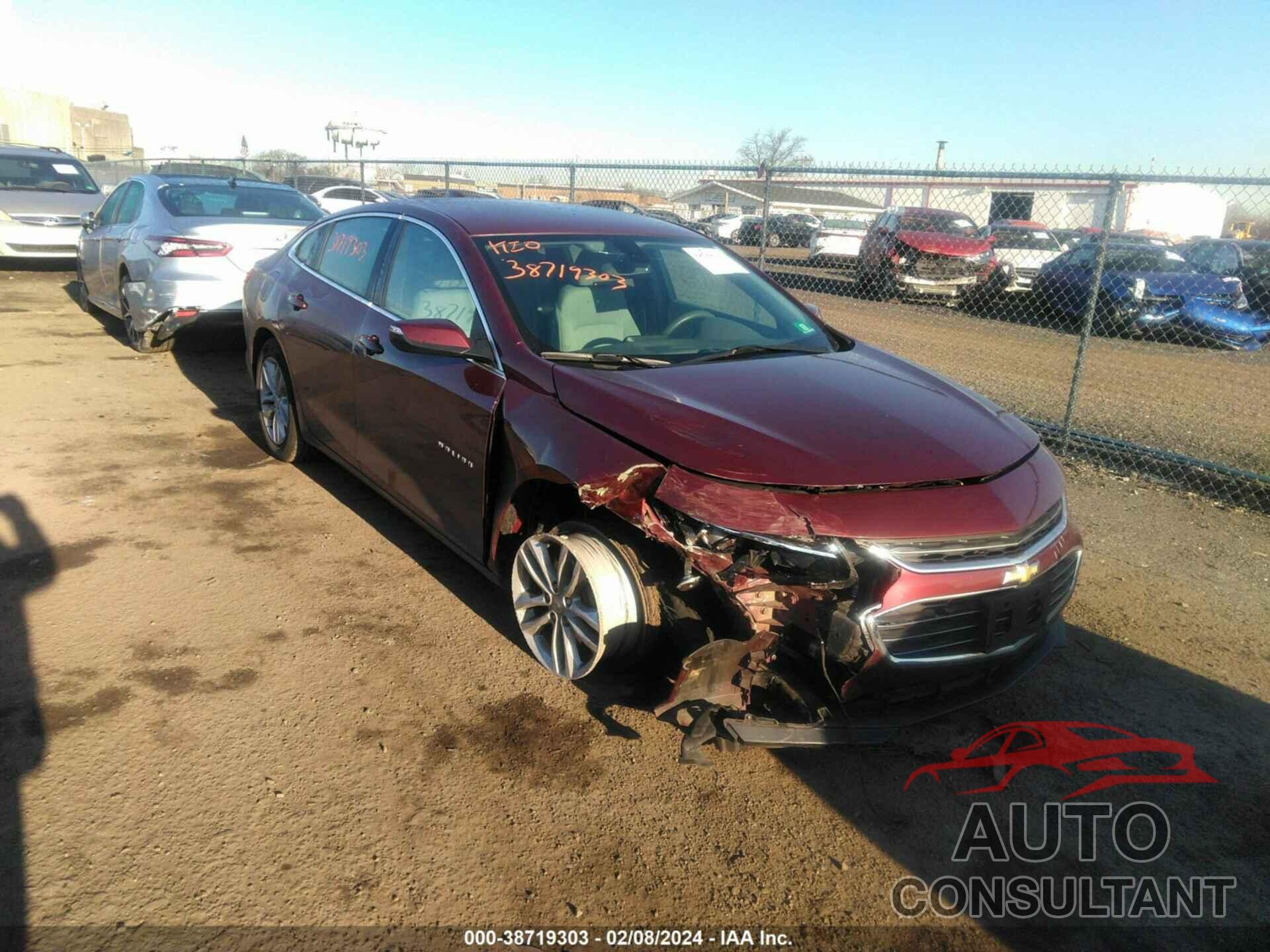 CHEVROLET MALIBU 2016 - 1G1ZE5ST9GF187333