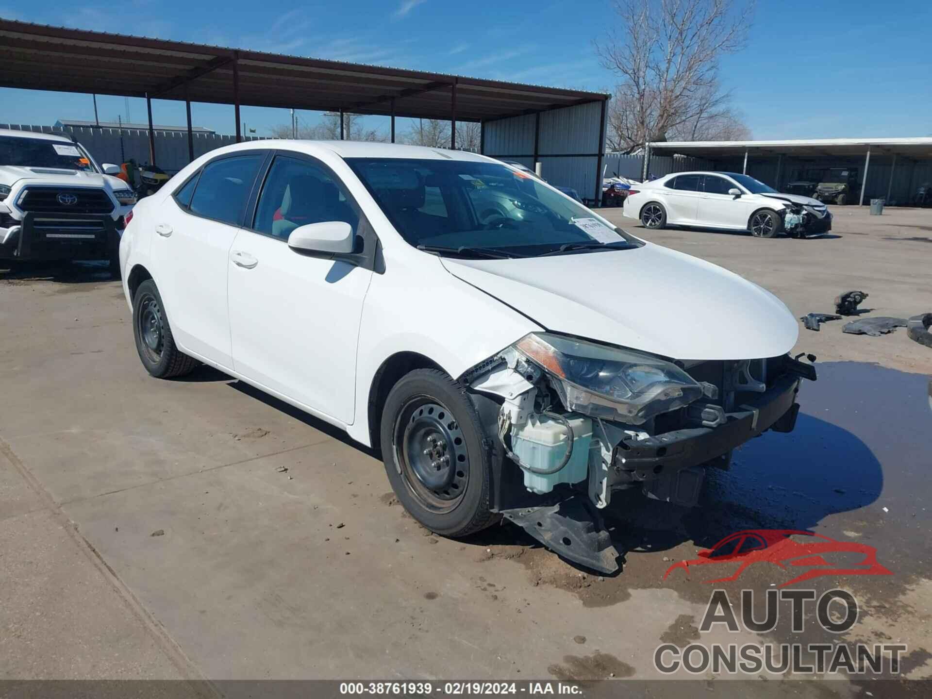 TOYOTA COROLLA 2016 - 5YFBURHE7GP433090