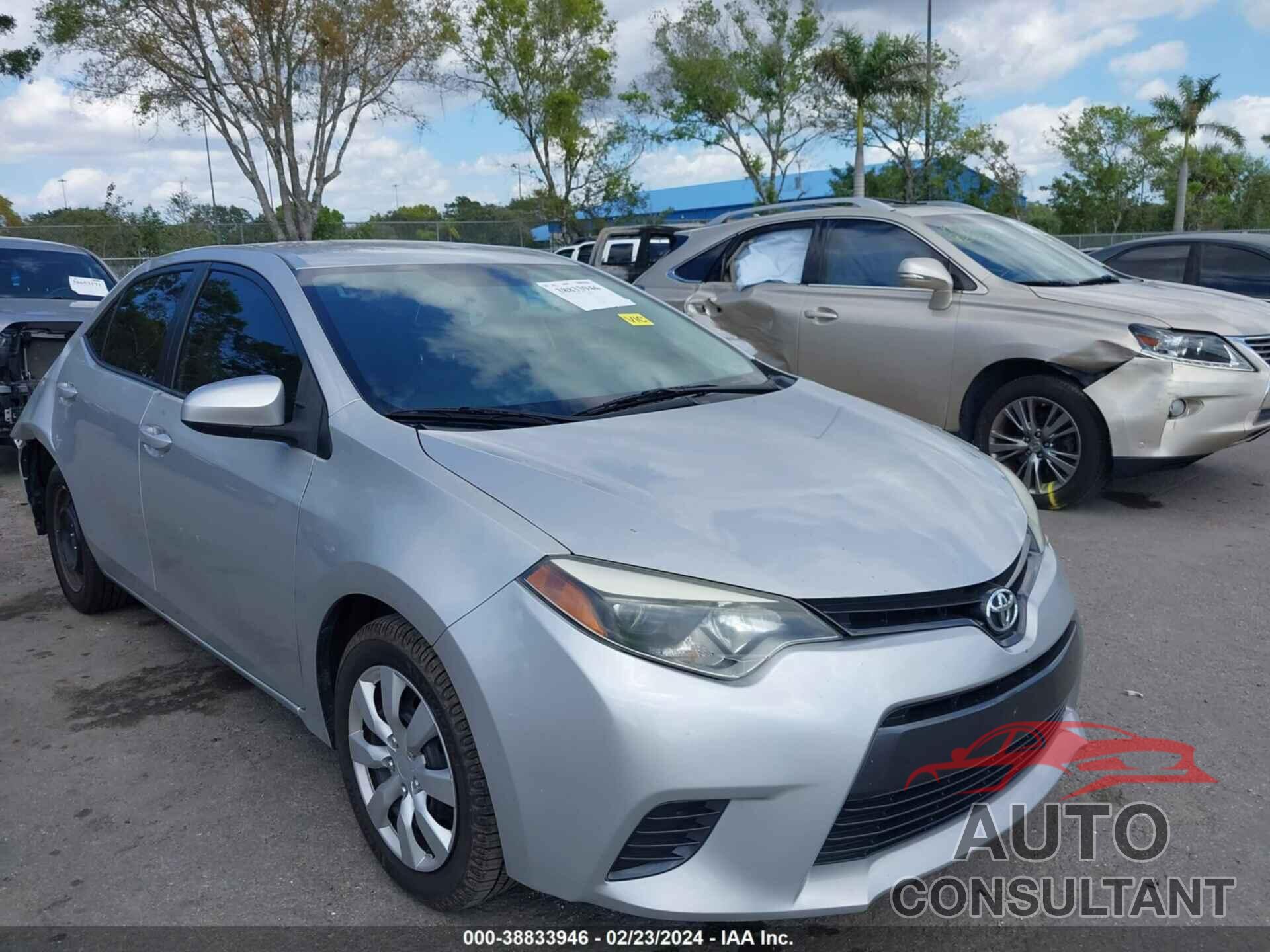 TOYOTA COROLLA 2016 - 5YFBURHE0GP505926
