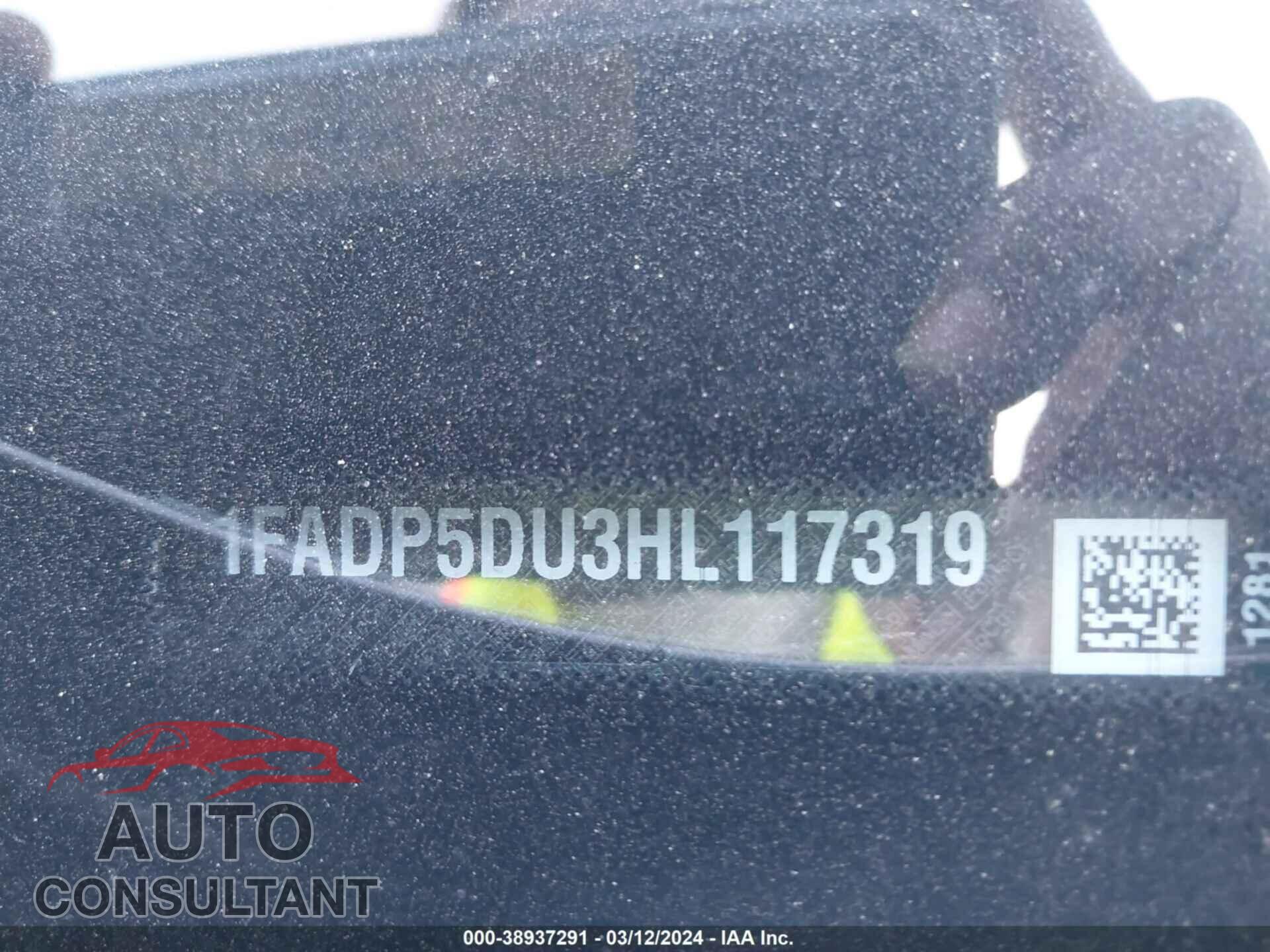 FORD C-MAX HYBRID 2017 - 1FADP5DU3HL117319