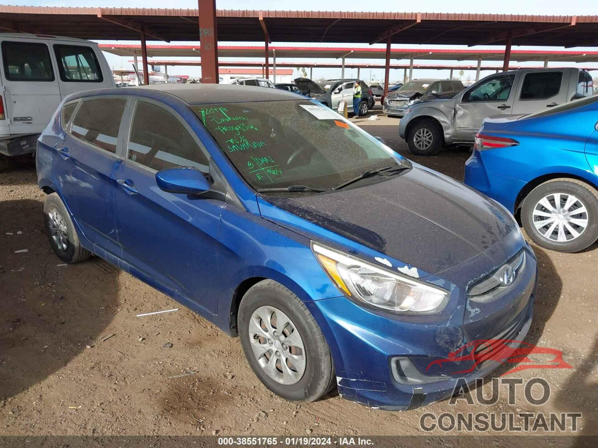 HYUNDAI ACCENT 2017 - KMHCT5AE3HU300031