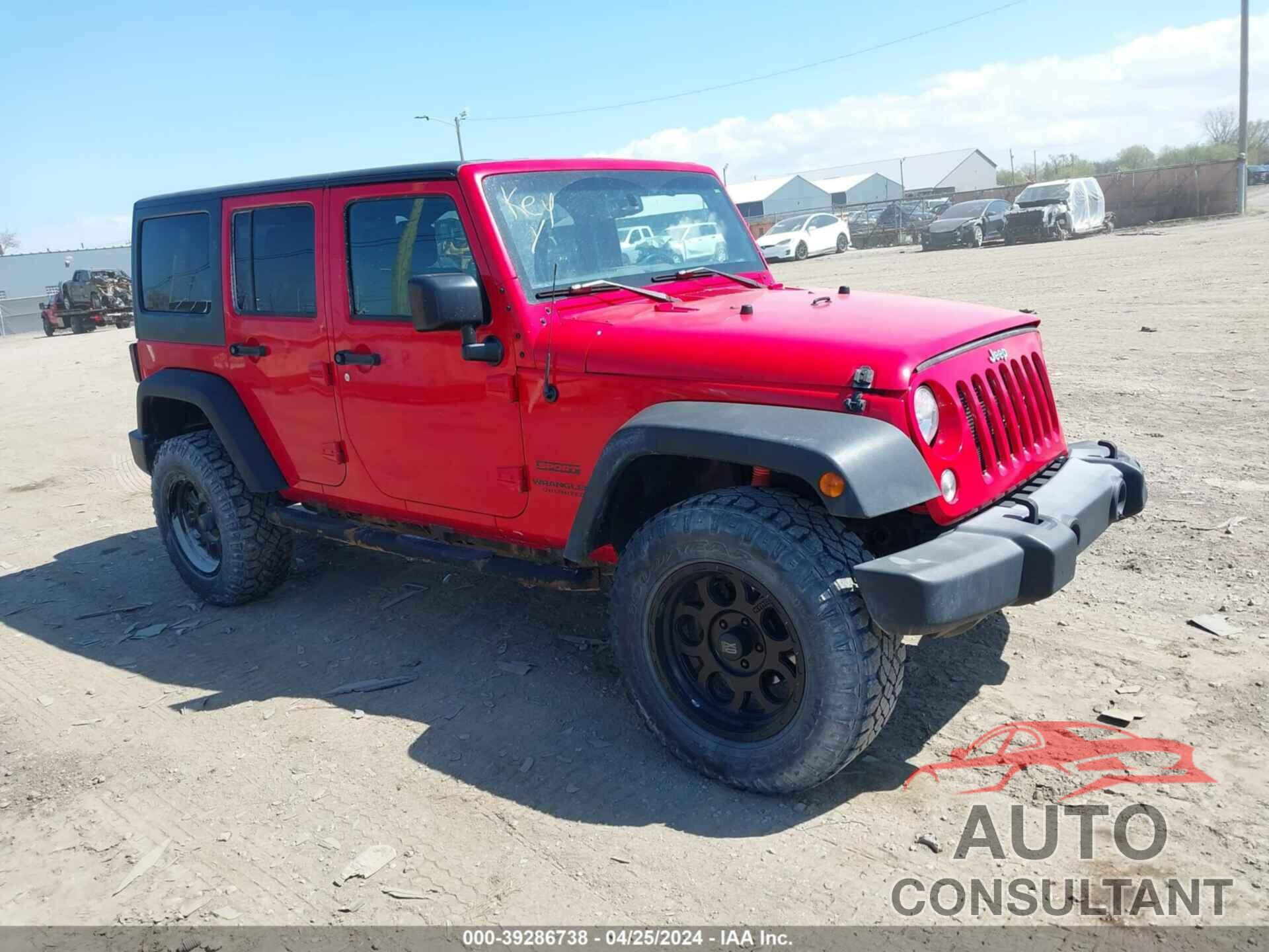 JEEP WRANGLER UNLIMITED 2016 - 1C4BJWDG3GL209497