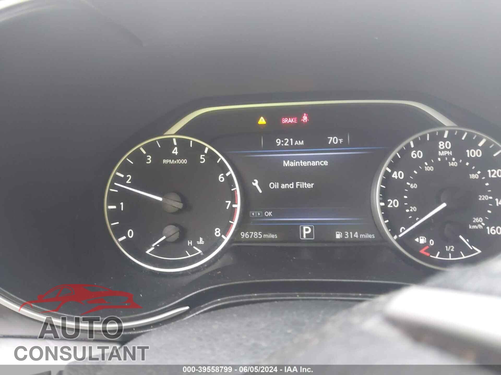 NISSAN MAXIMA 2017 - 1N4AA6AP0HC429719