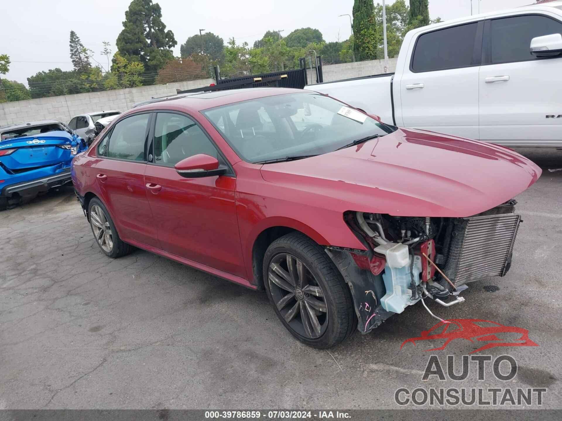 VOLKSWAGEN PASSAT 2019 - 1VWLA7A37KC002404