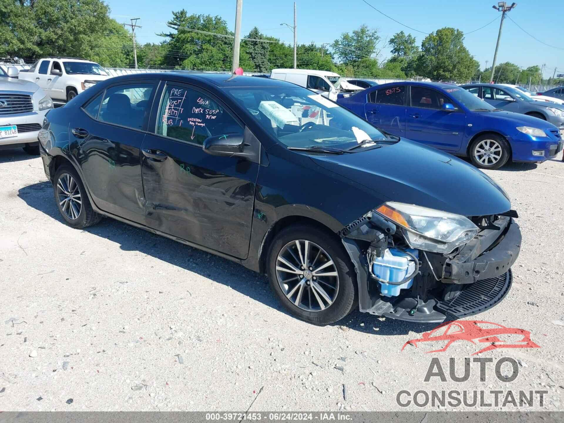 TOYOTA COROLLA 2016 - 2T1BURHEXGC603880