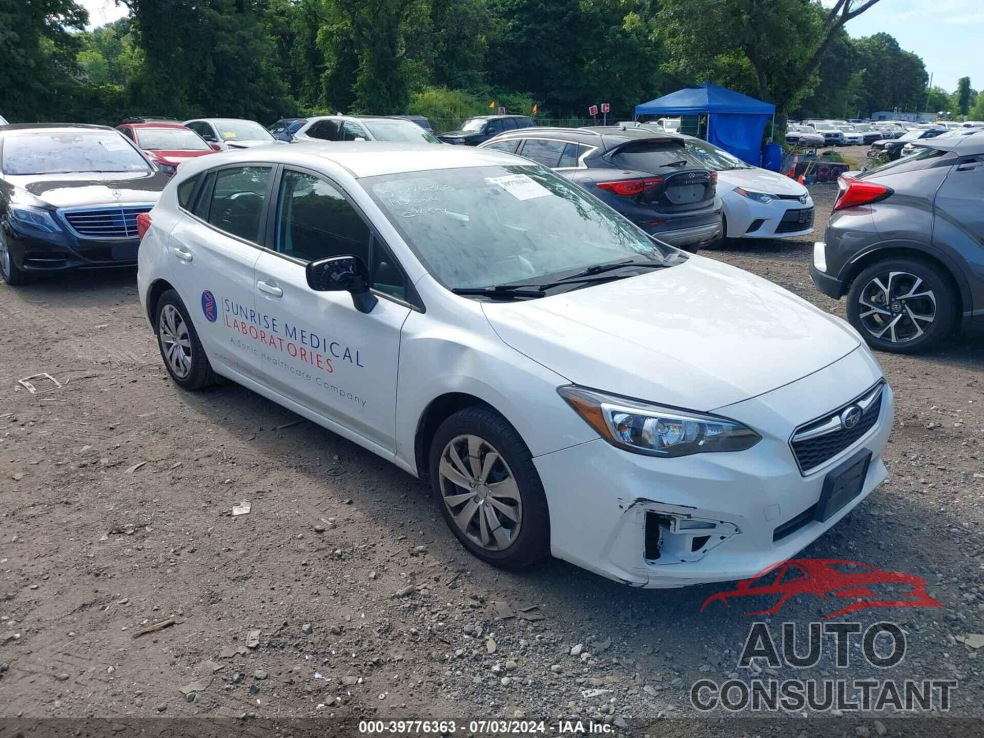 SUBARU IMPREZA 2019 - 4S3GTAA68K3730450